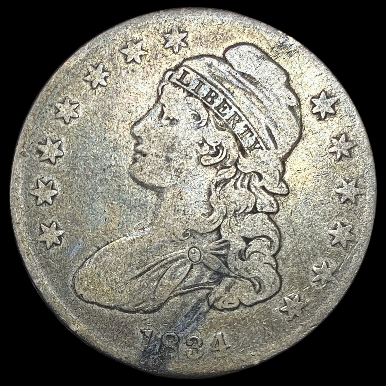 1834 Capped Bust Half Dollar LIGHTLY CIRCULATED (1 of 2)