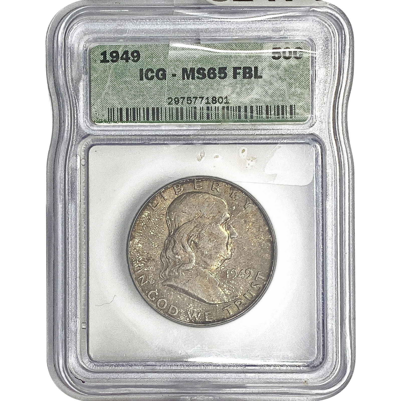 1949 Franklin Half Dollar ICG MS65 FBL (1 of 2)