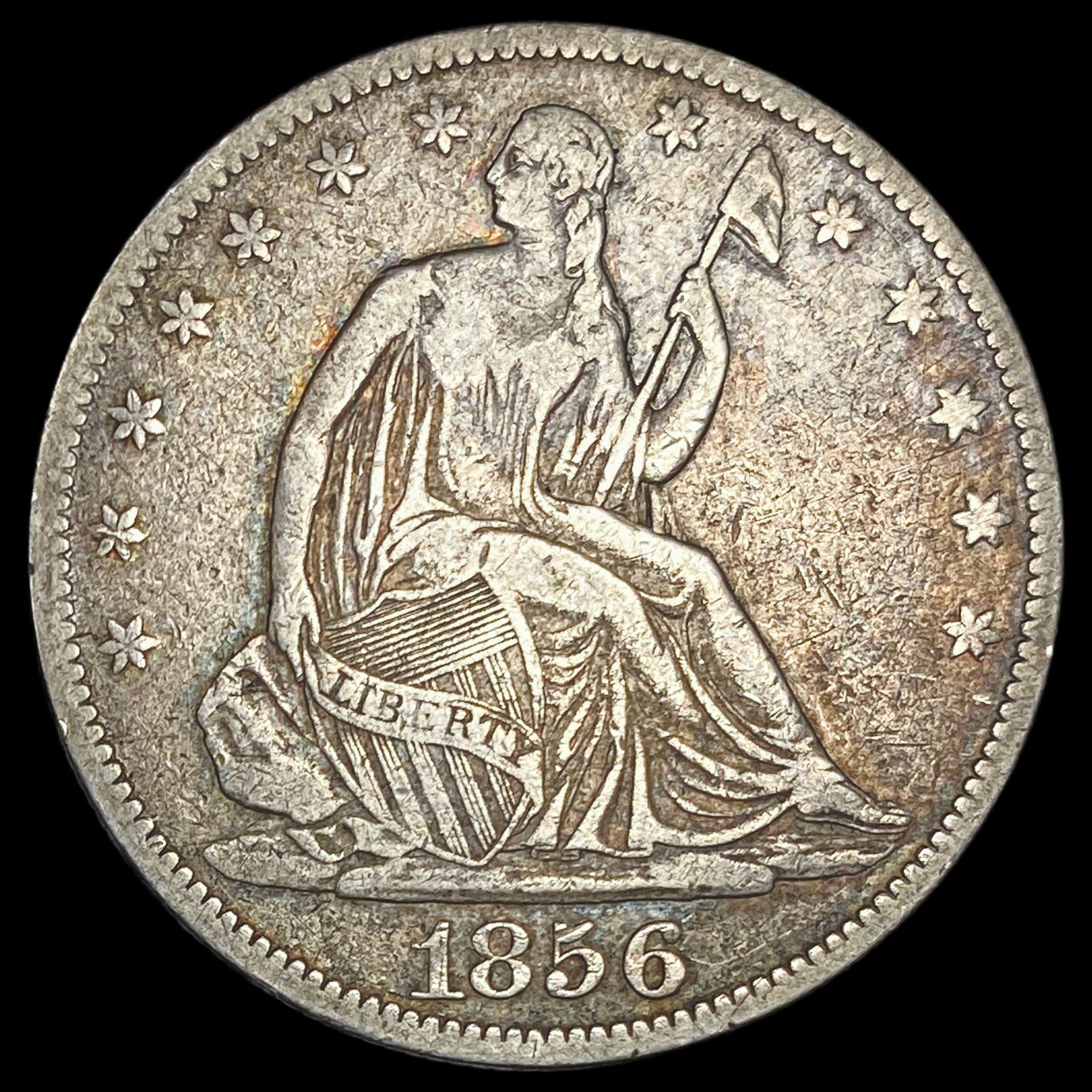 1856 Seated Liberty Half Dollar ABOUT UNCIRCULATED (1 of 2)