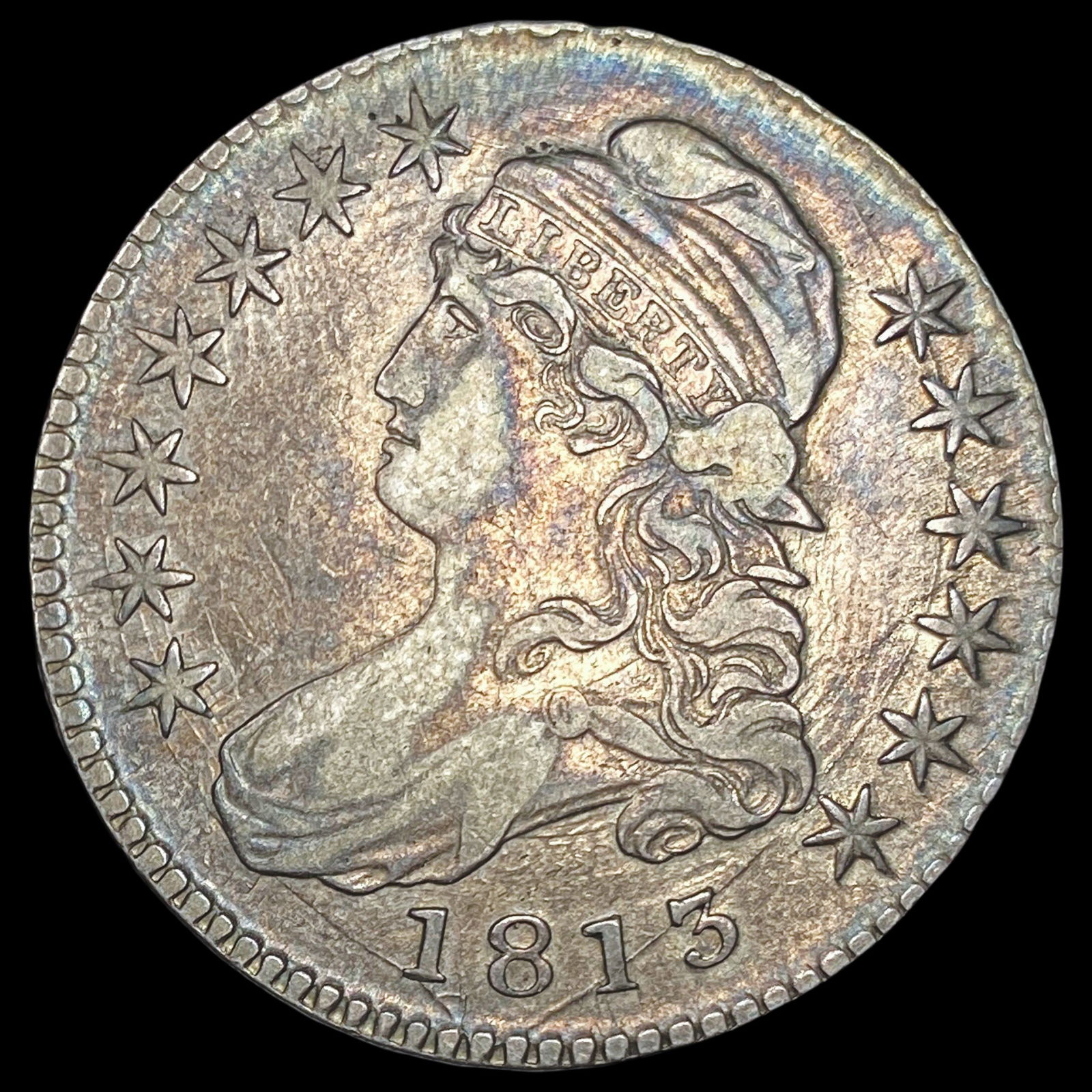1813 Capped Bust Half Dollar NEARLY UNCIRCULATED (1 of 2)