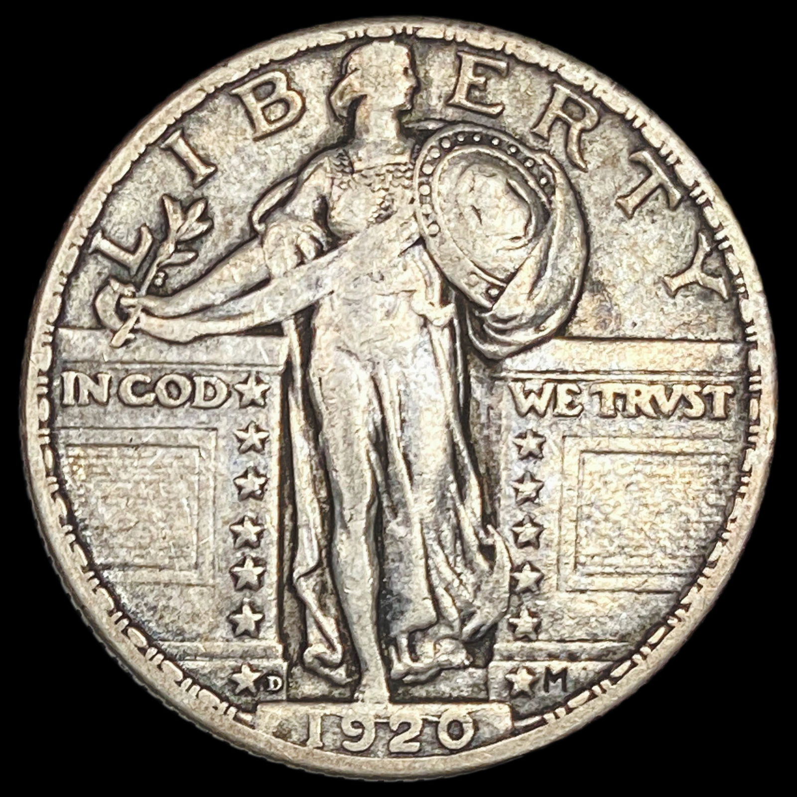 1920-D Standing Liberty Quarter NEARLY UNCIRCULATED (1 of 2)
