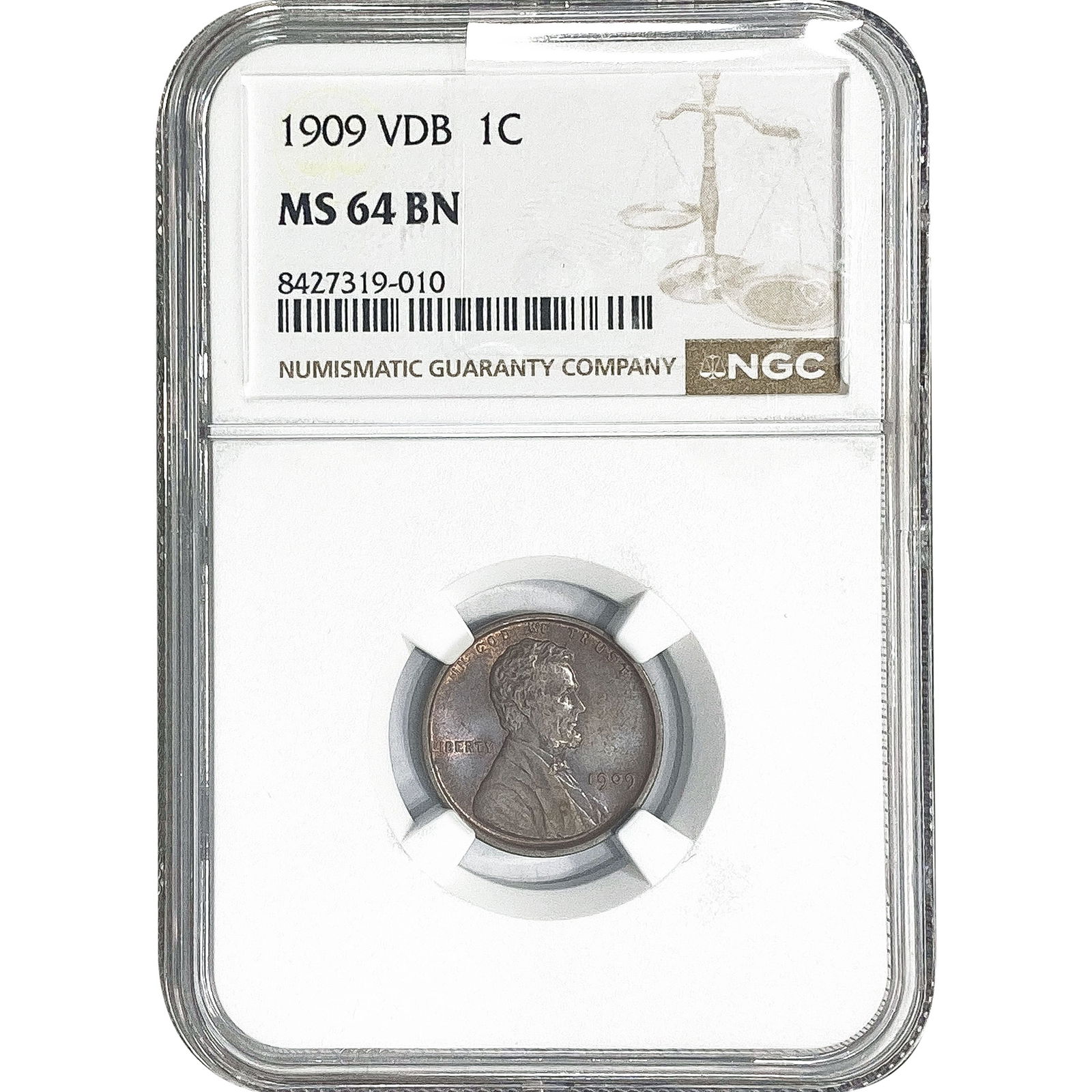 1909 Wheat Cent NGC MS64 BN VDB (1 of 2)