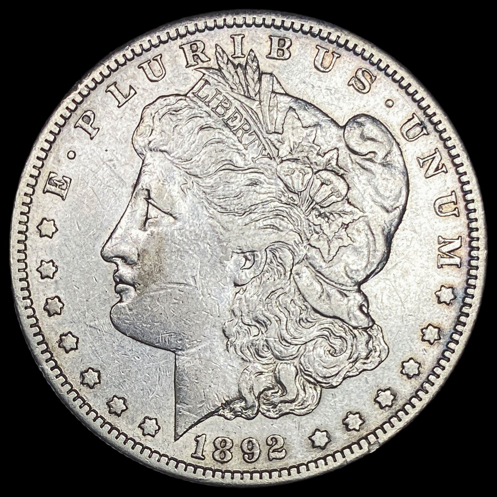1892-S Silver Morgan Dollar NEARLY UNCIRCULATED: 1892-S Silver Morgan Dollar NEARLY UNCIRCULATED