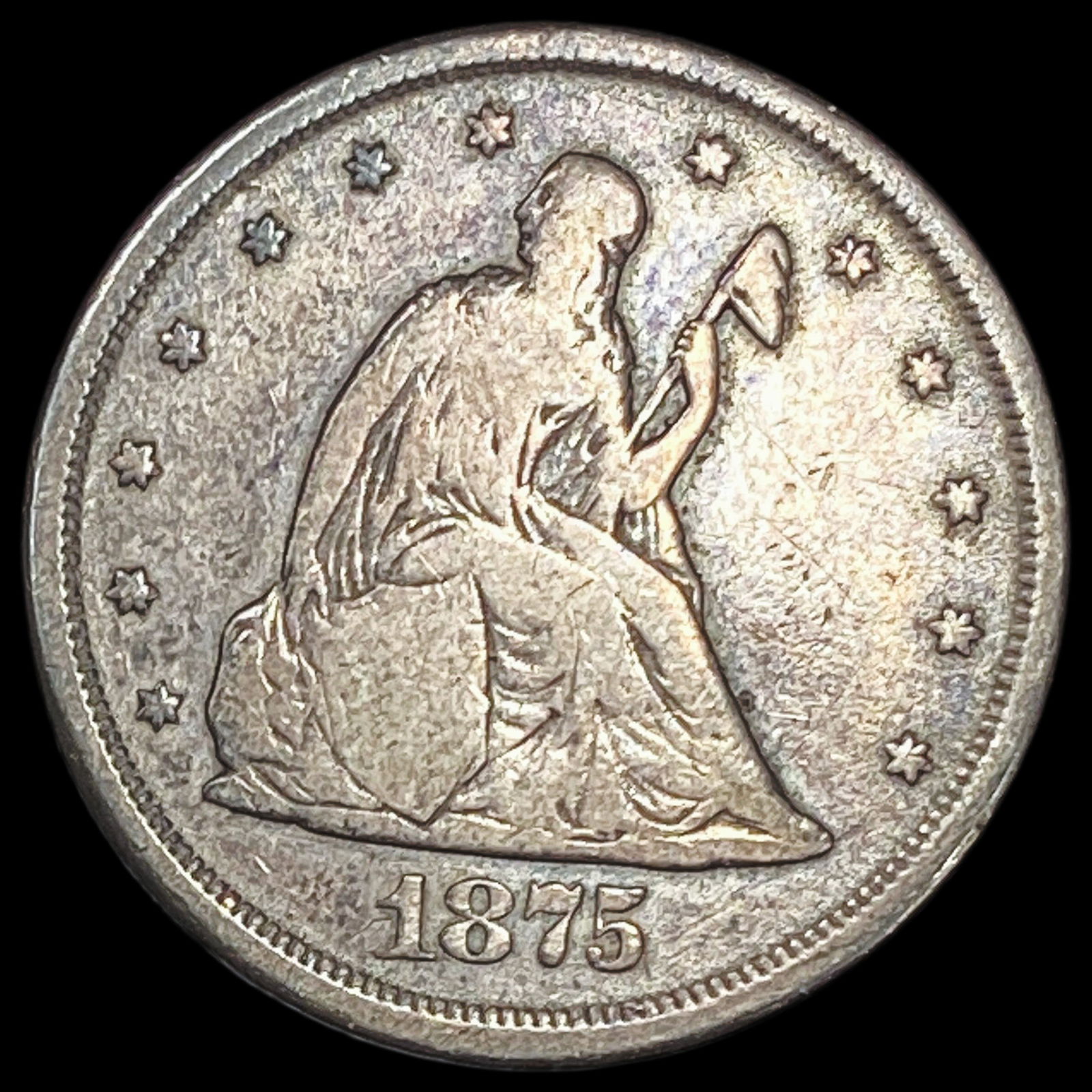 1875-CC Silver Twenty Cents LIGHTLY CIRCULATED (1 of 2)
