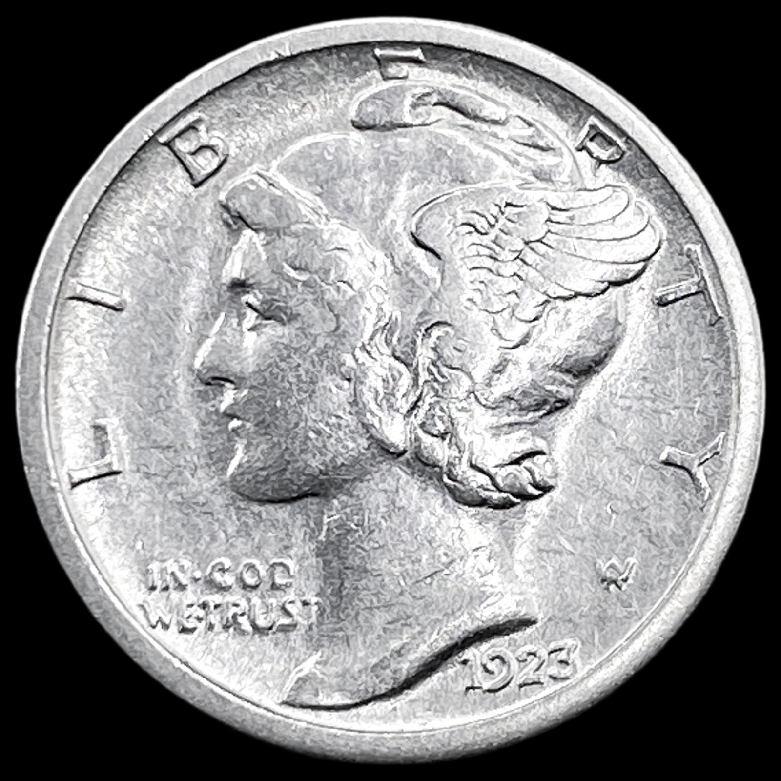 1923-S Silver Mercury Dime HIGH GRADE (1 of 2)