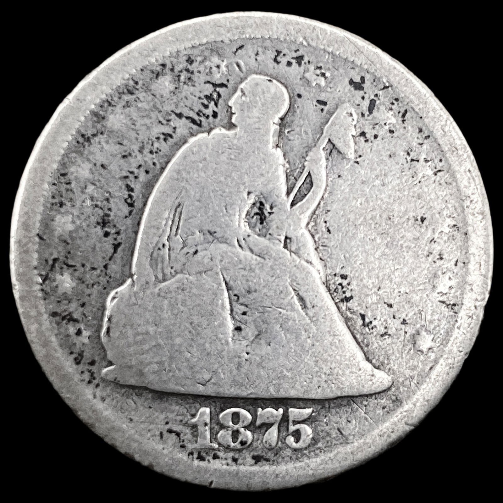 1875-S Seated Liberty Dime LIGHTLY CIRCULATED (1 of 2)