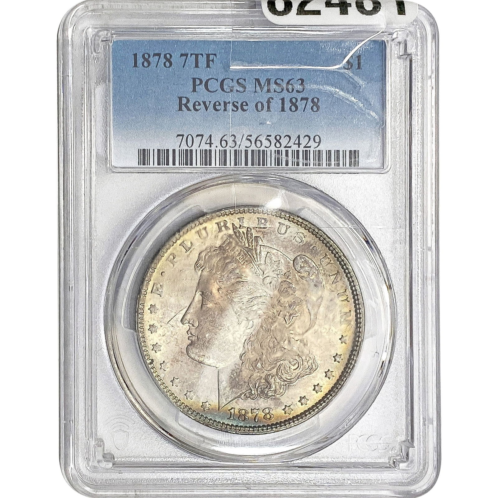 1878 Morgan Silver Dollar PCGS MS63 REV OF 78: 1878 Morgan Silver Dollar PCGS MS63 REV OF 78
