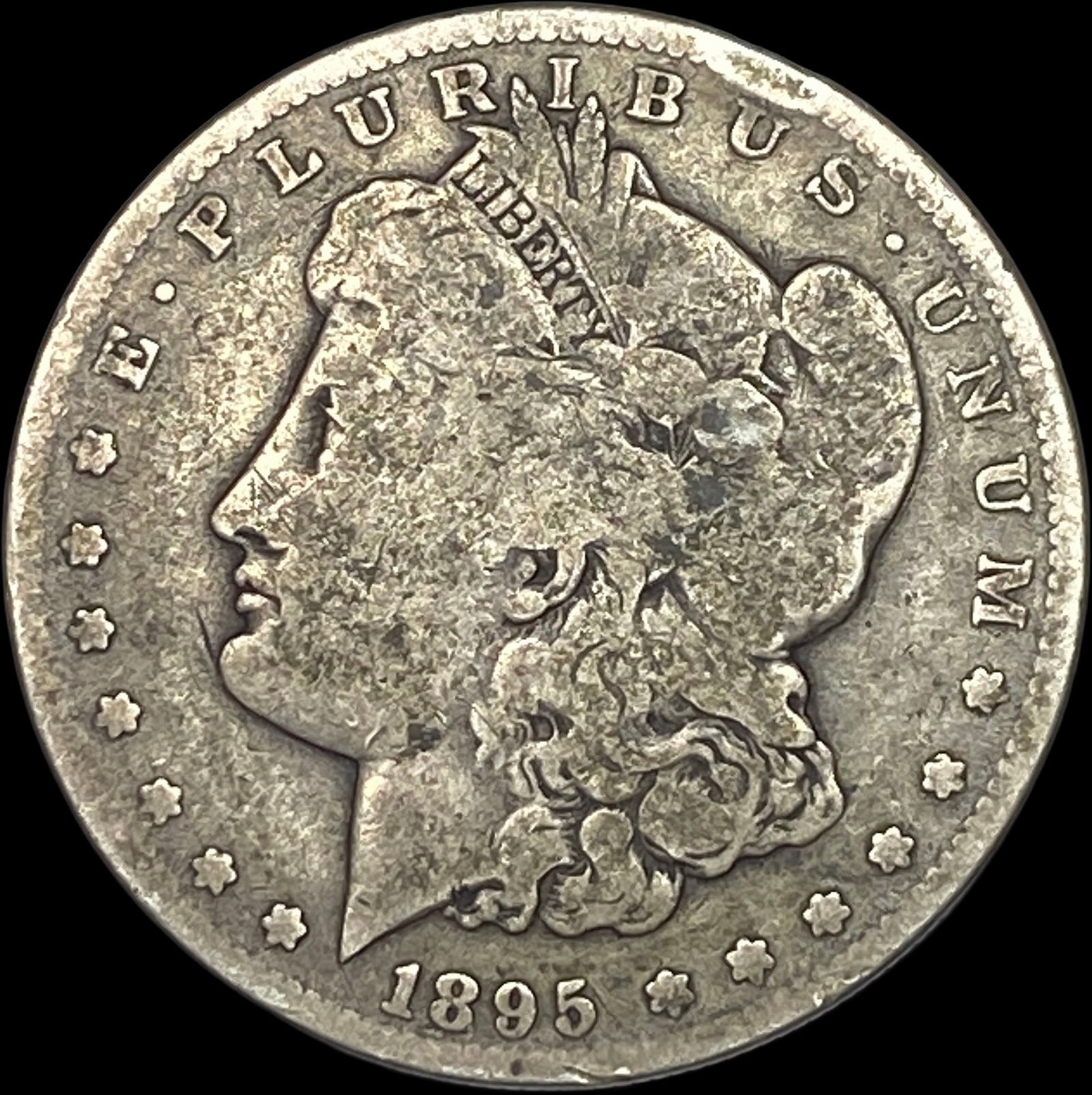 1895-S Silver Morgan Dollar NICELY CIRCULATED (1 of 2)