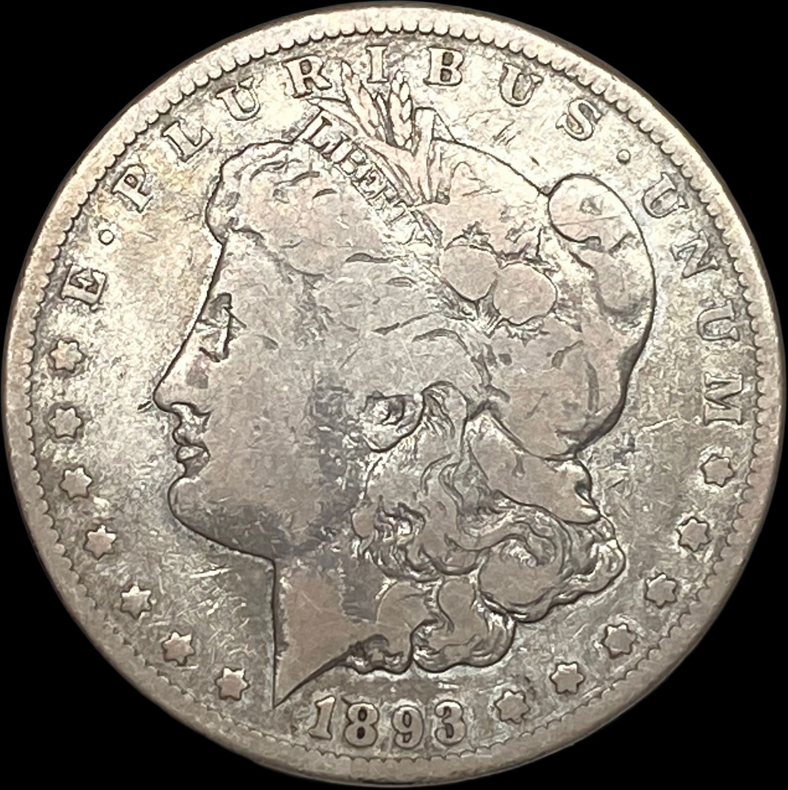 1893-CC Silver Morgan Dollar NICELY CIRCULATED (1 of 2)