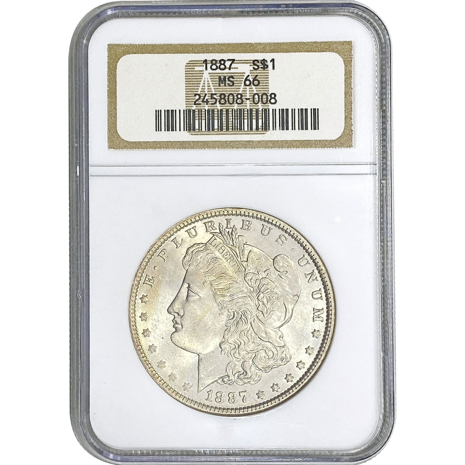1887 Morgan Silver Dollar NGC MS66 (1 of 2)