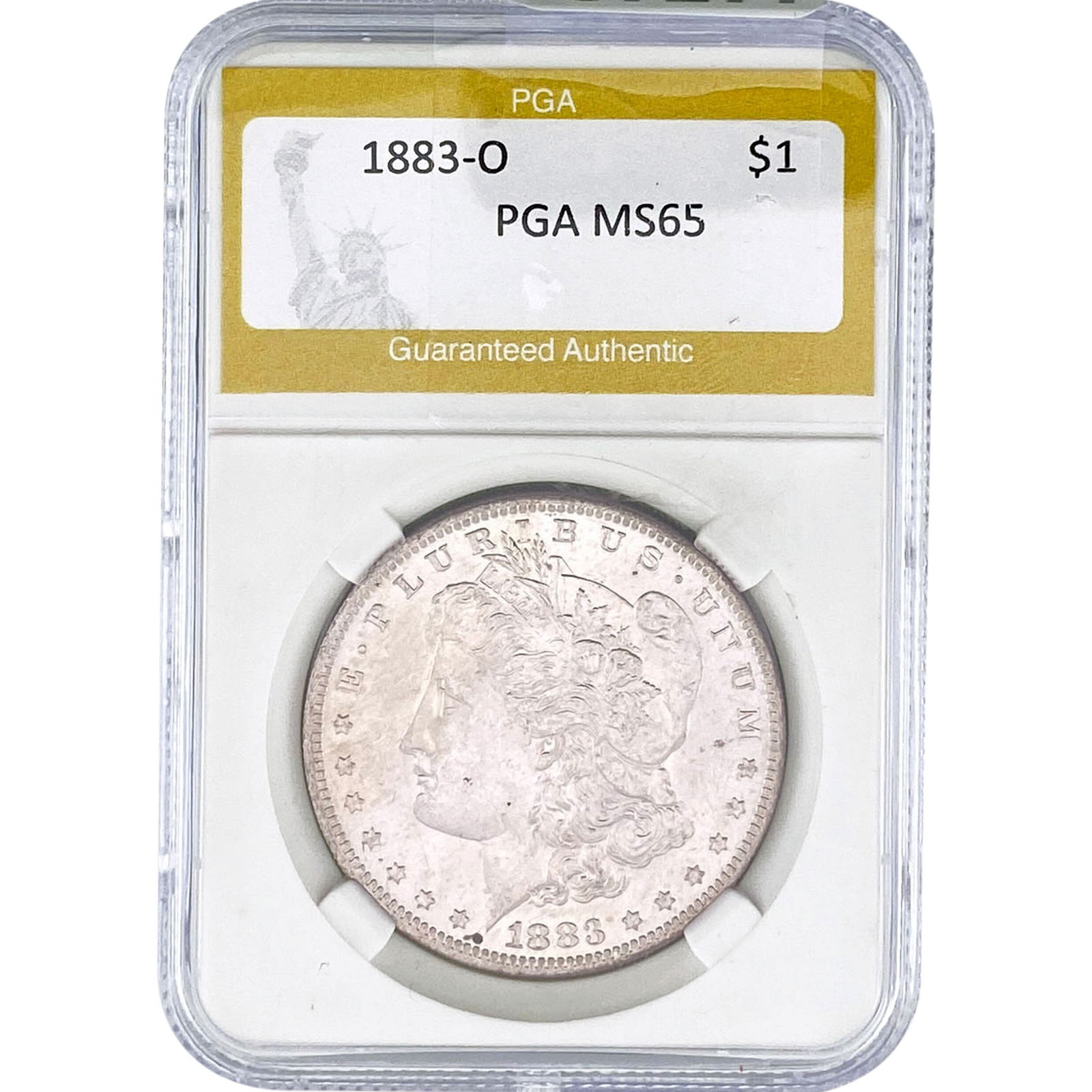 1883-O Morgan Silver Dollar PGA MS65: 1883-O Morgan Silver Dollar PGA MS65