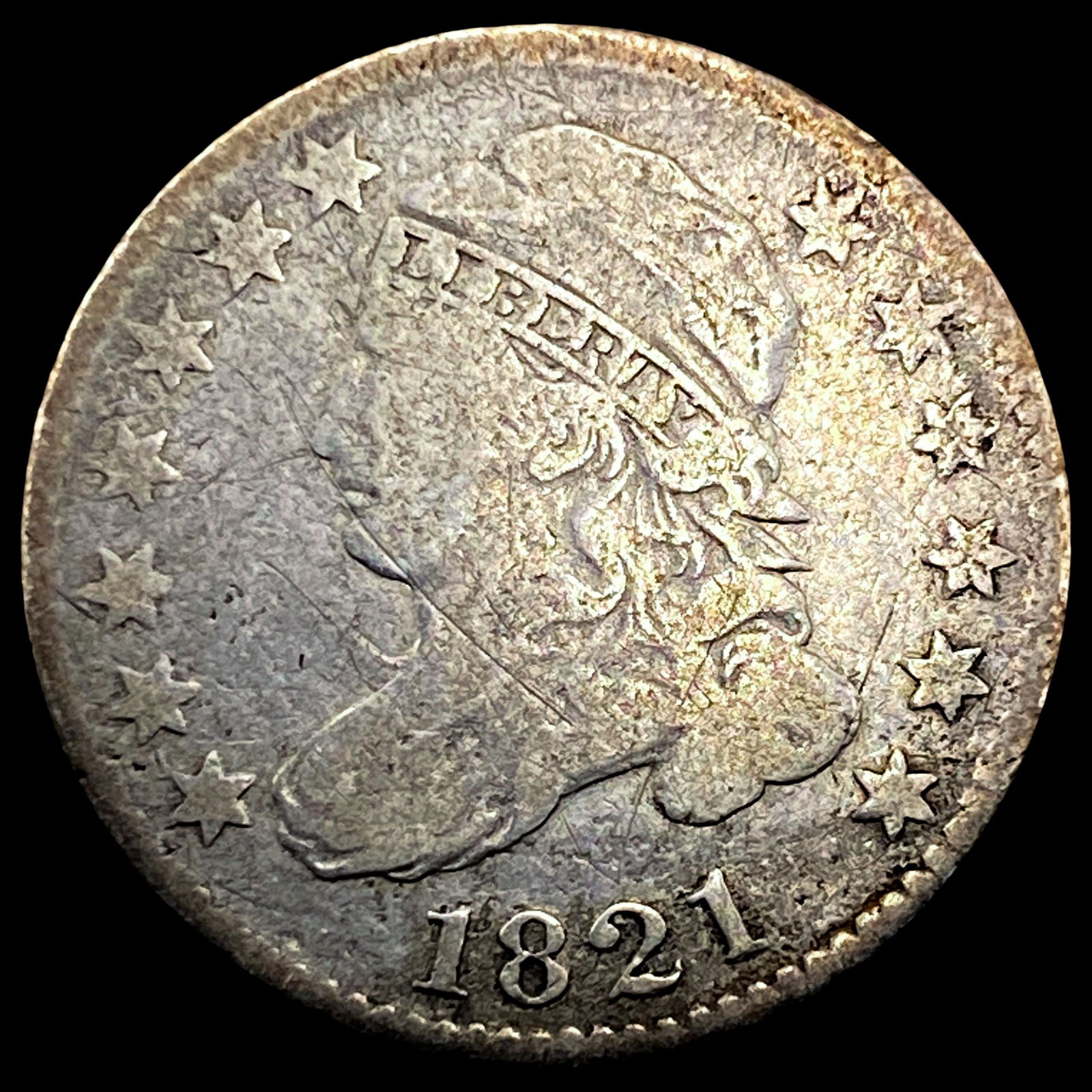 1821 Capped Bust Dime LIGHTLY CIRCULATED (1 of 2)