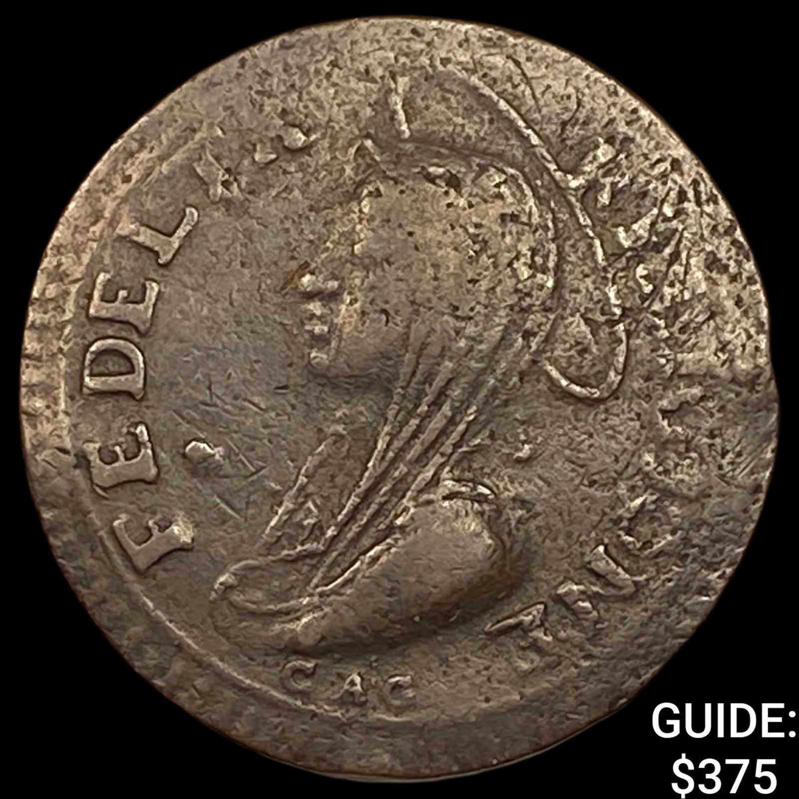 Papal States Ronciglione Bronze ABOUT UNCIRCULATED: Papal States Ronciglione Bronze ABOUT UNCIRCULATED