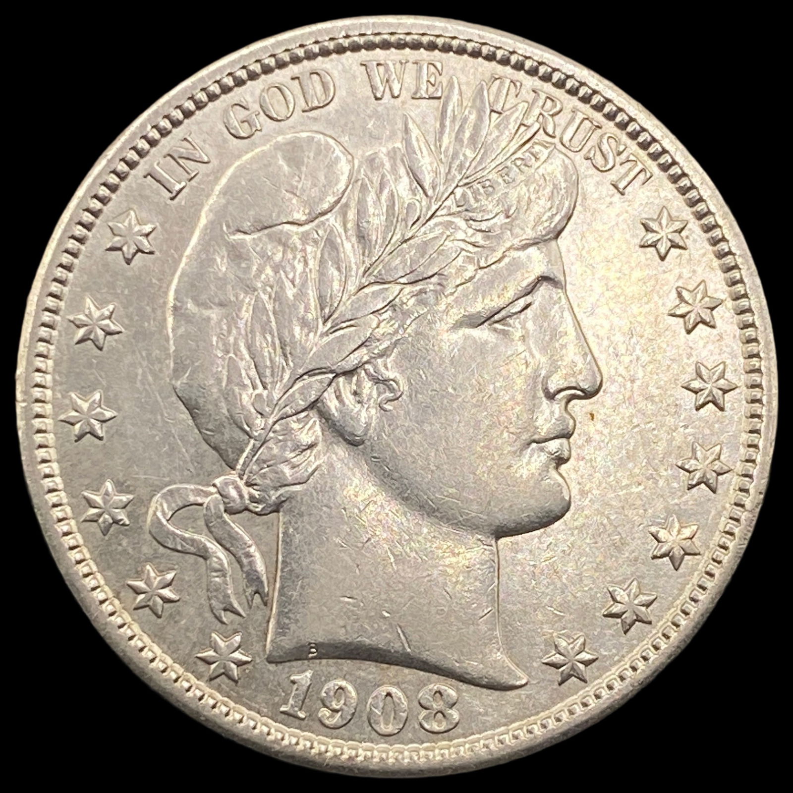 1908-D Silver Barber Half Dollar CLOSELY UNCIRCULATED (1 of 2)