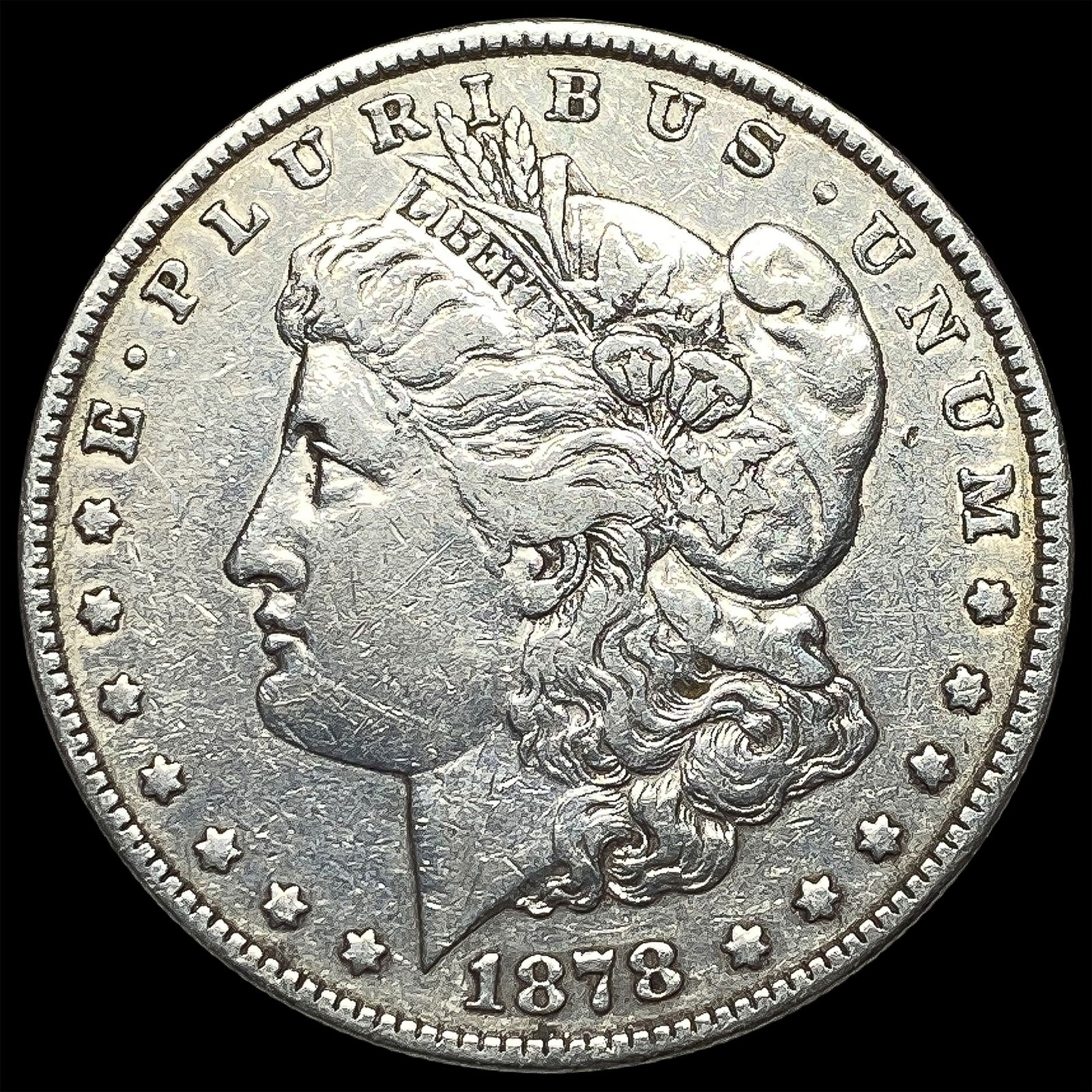 1878 Silver Morgan Dollar NEARLY UNCIRCULATED: 1878 Silver Morgan Dollar NEARLY UNCIRCULATED