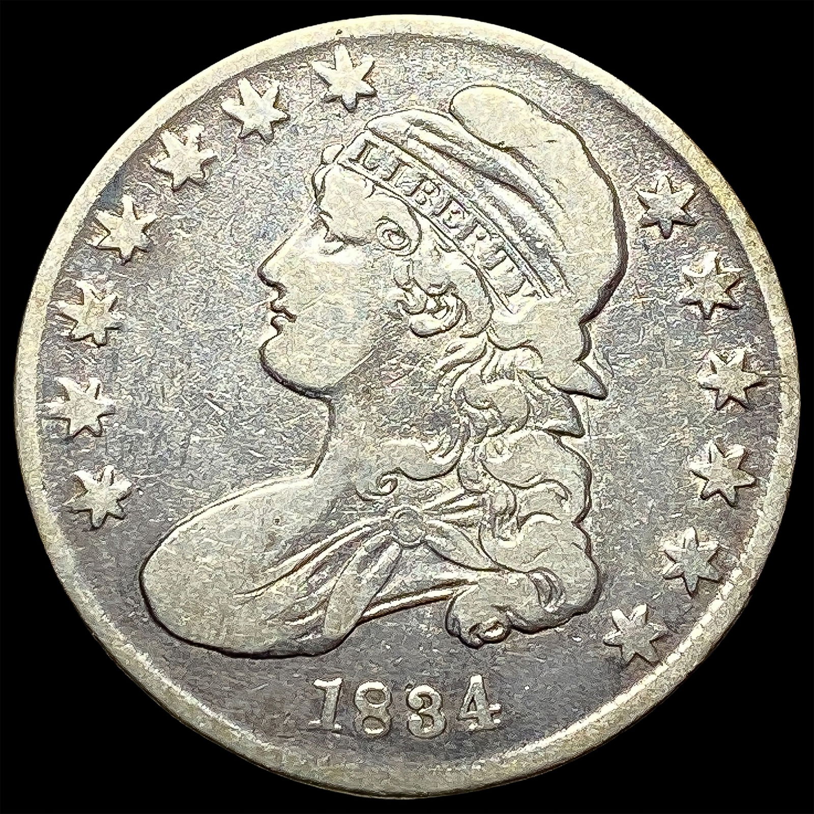 1834 Capped Bust Half Dollar ABOUT UNCIRCULATED (1 of 2)