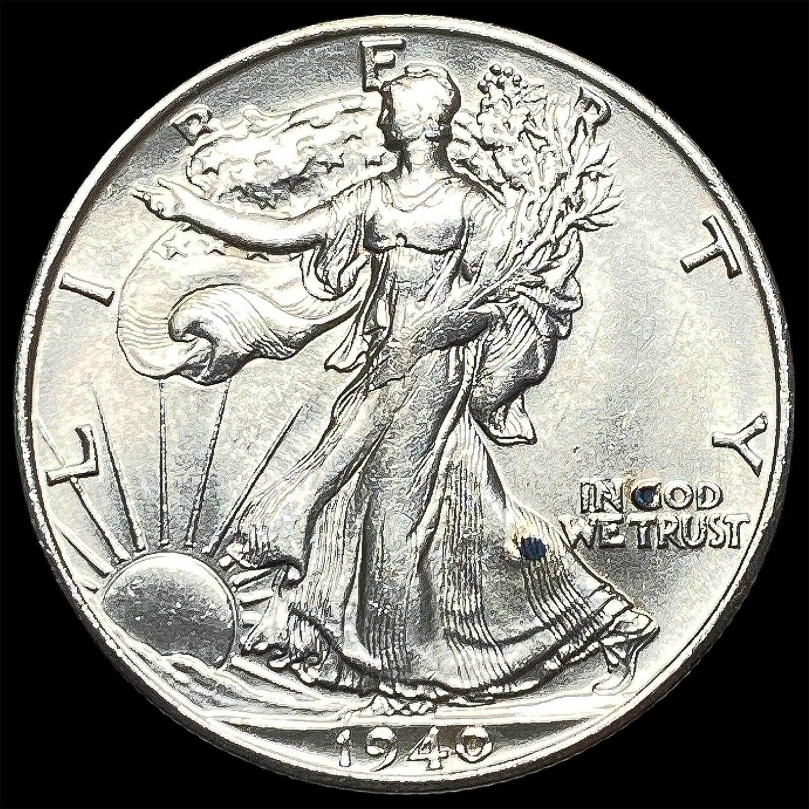 1940-S Silver Walking Liberty Half Dollar UNCIRCULATED (1 of 2)