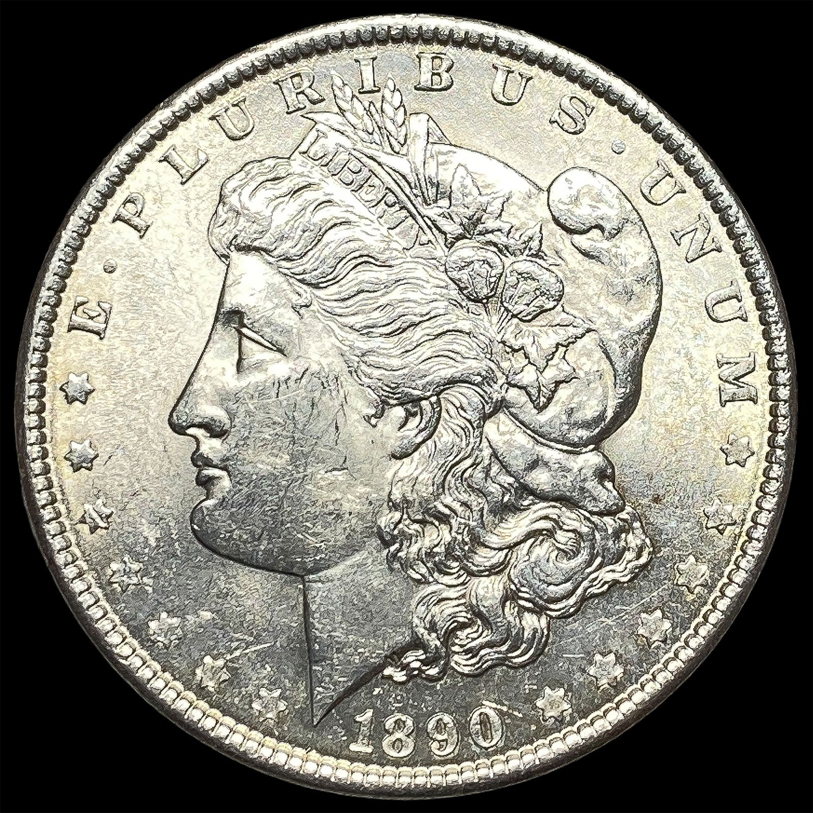 1890 Silver Morgan Dollar CHOICE BU (1 of 2)