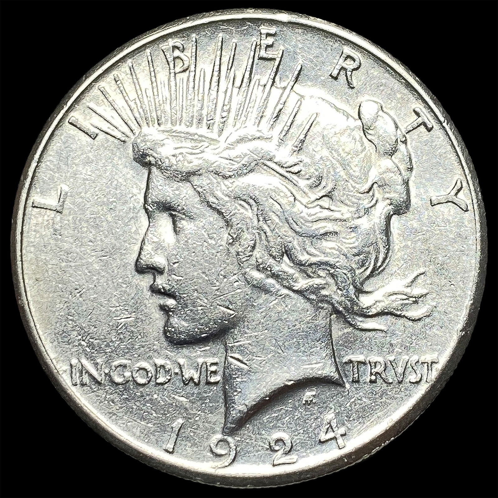 1924-S Silver Peace Dollar UNCIRCULATED (1 of 2)