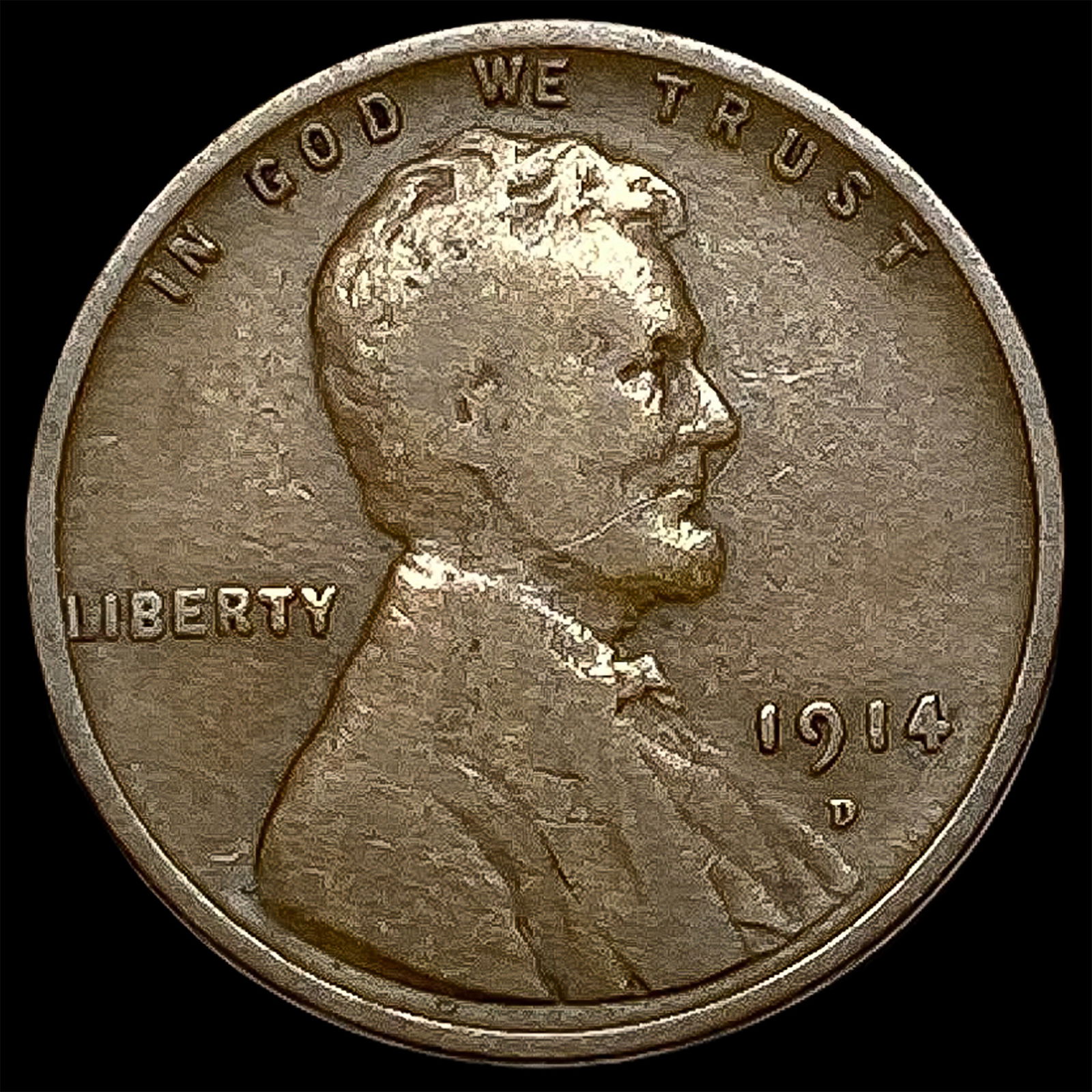 1914-D Lincoln Wheat Cent LIGHTLY CIRCULATED (1 of 2)