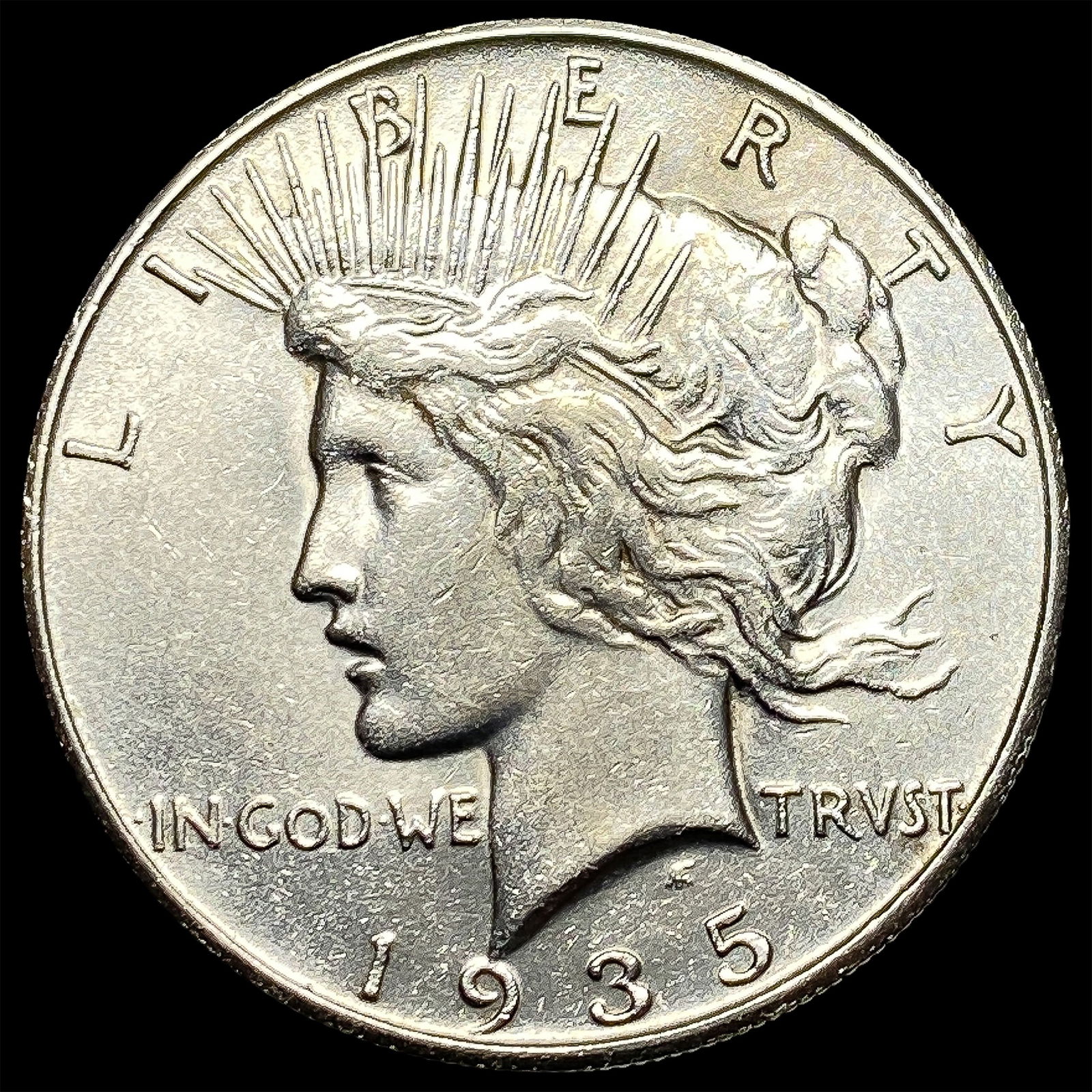 1935 Silver Peace Dollar CLOSELY UNCIRCULATED: 1935 Silver Peace Dollar CLOSELY UNCIRCULATED