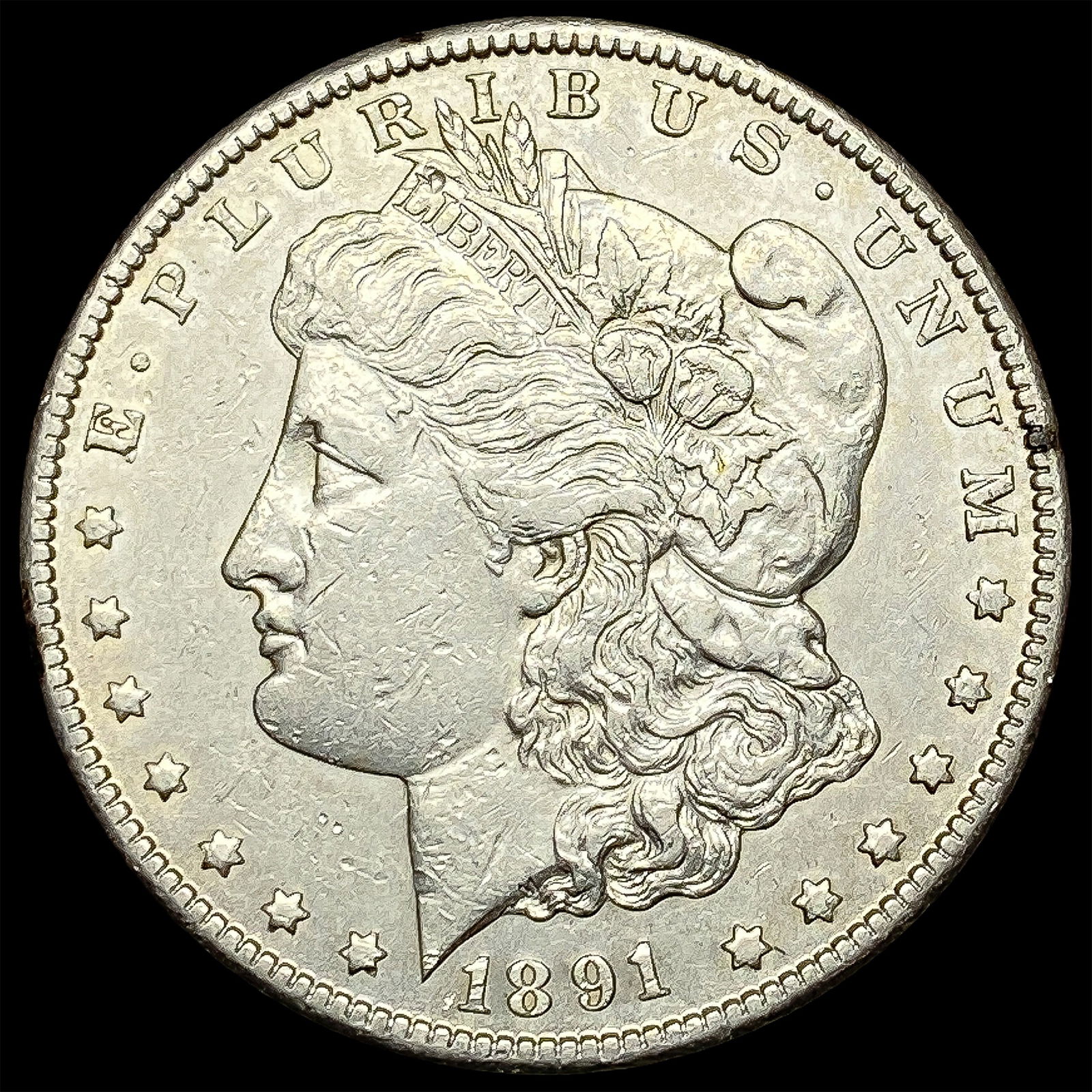 1891-CC Silver Morgan Dollar CLOSELY UNCIRCULATED (1 of 2)
