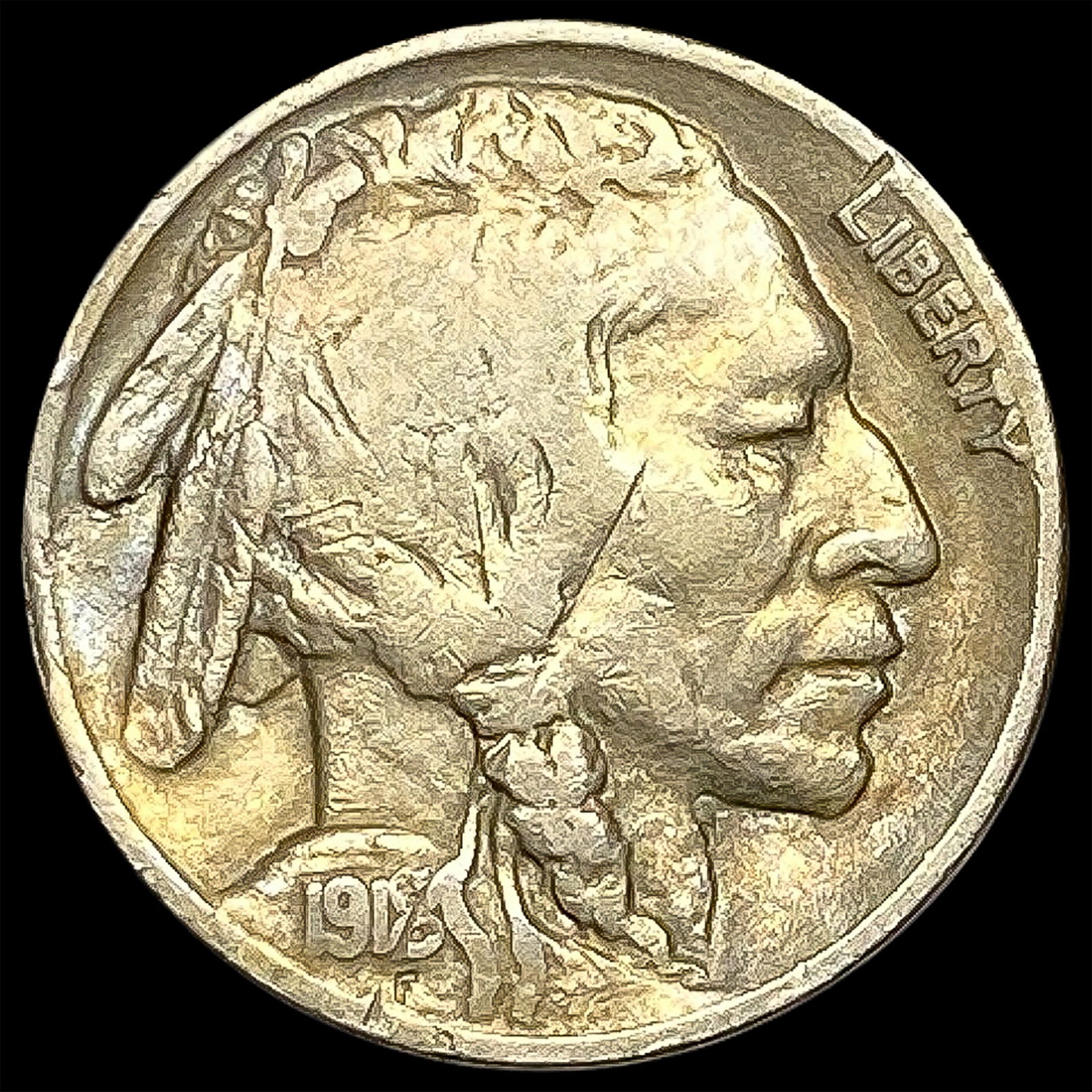 1916-S Buffalo Nickel ABOUT UNCIRCULATED (1 of 2)