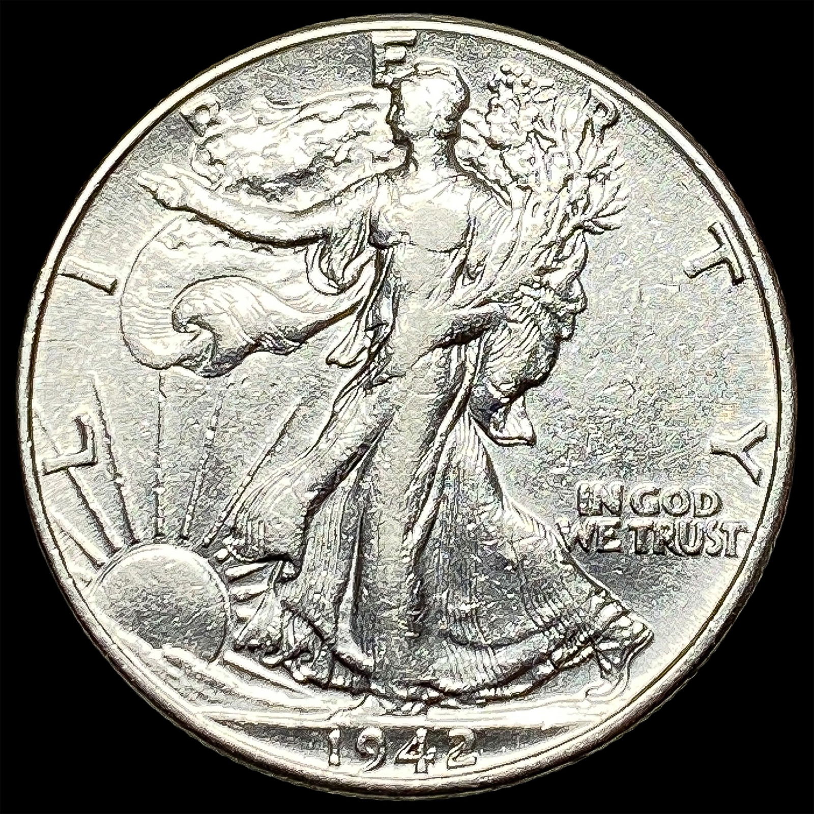 1942 Walking Liberty Half Dollar NEARLY UNCIRCULATED (1 of 2)