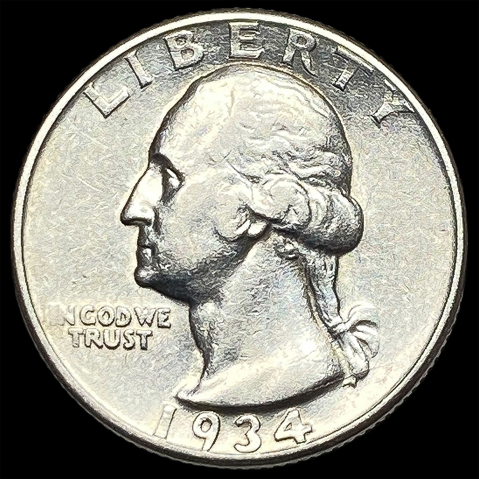 1934 Washington Silver Quarter CLOSELY UNCIRCULATED (1 of 2)