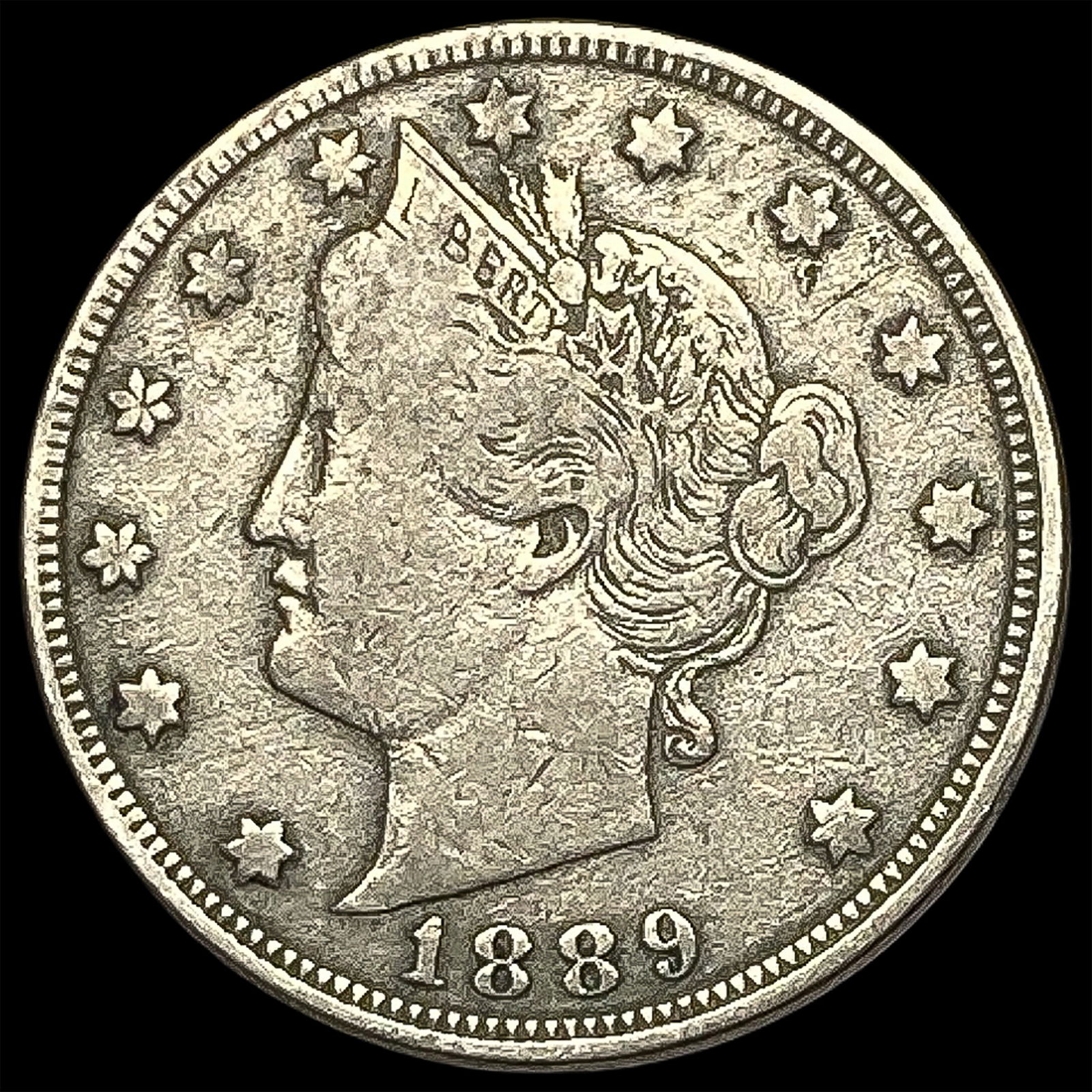 1889 Liberty Head Nickel LIGHTLY CIRCULATED (1 of 2)