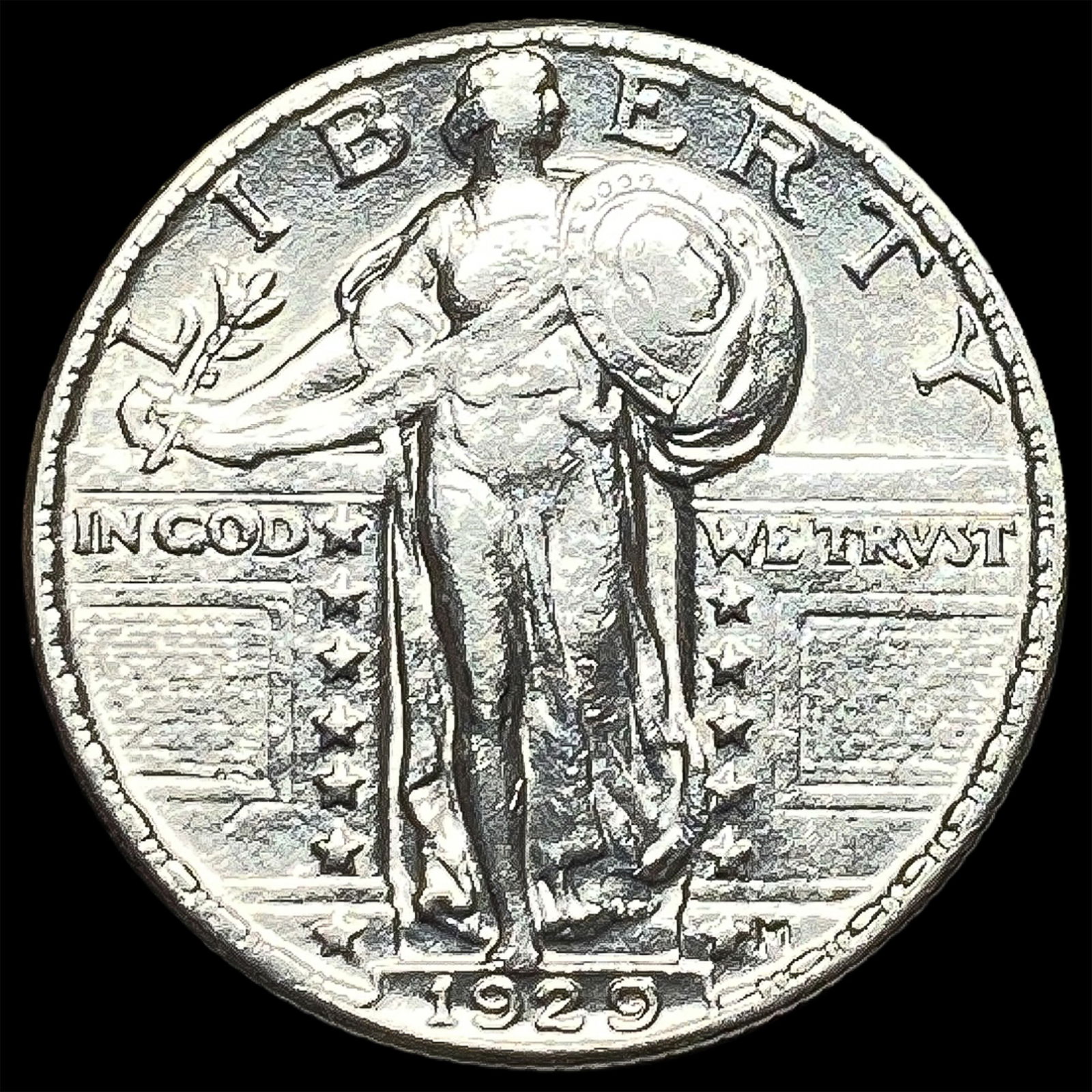 1929 Standing Liberty Silver Quarter CLOSELY UNCIRCULATED (1 of 2)