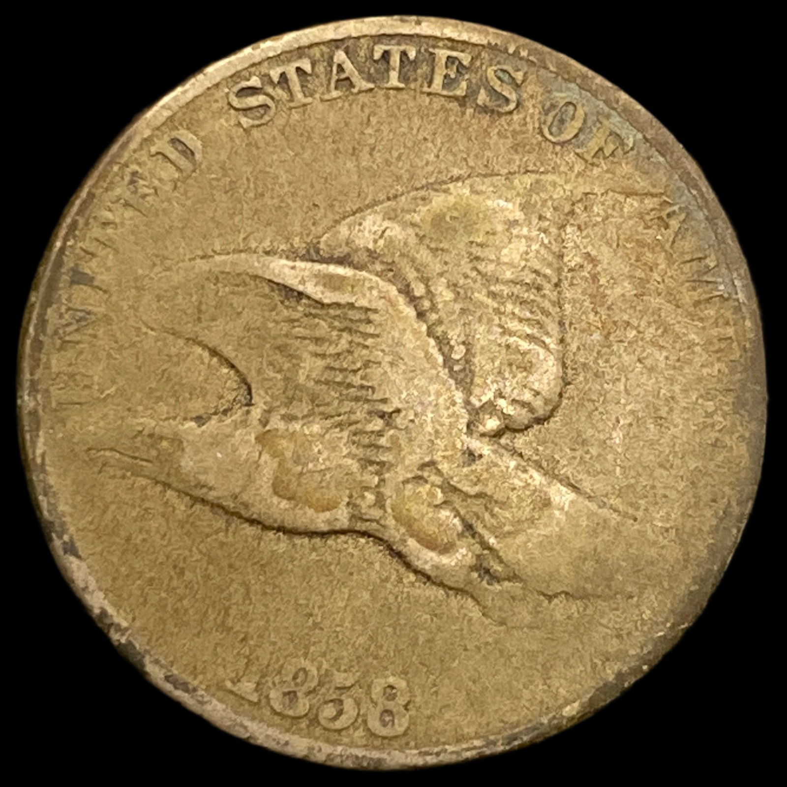 1858 Flying Eagle Cent NICELY CIRCULATED (1 of 2)