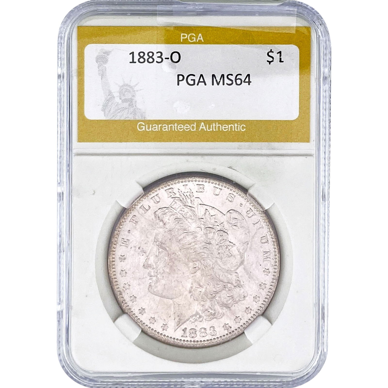 1883-O Morgan Silver Dollar PGA MS64: 1883-O Morgan Silver Dollar PGA MS64