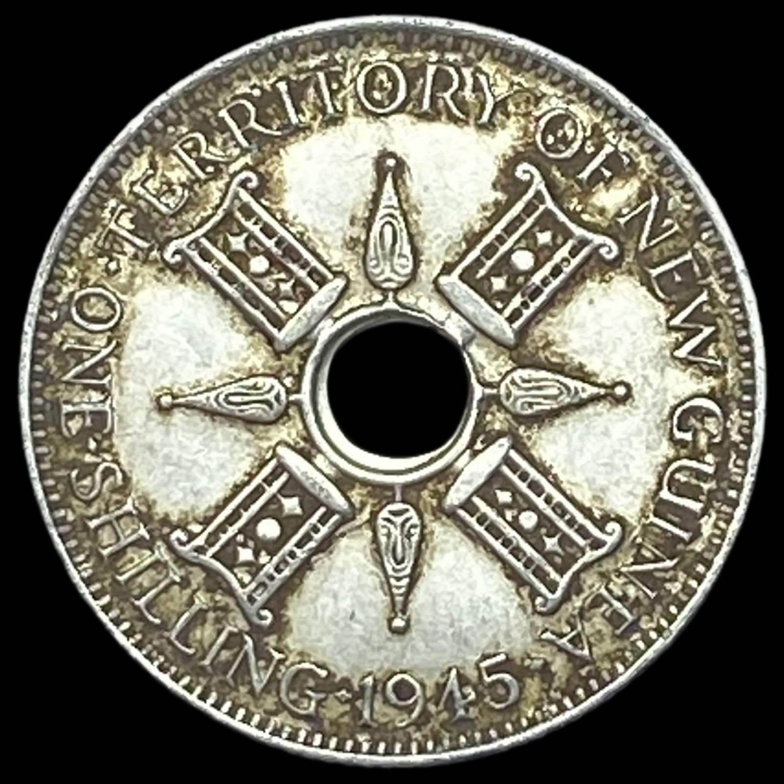 1945 New Guinea 1 Silver Shilling UNCIRCULATED (1 of 2)