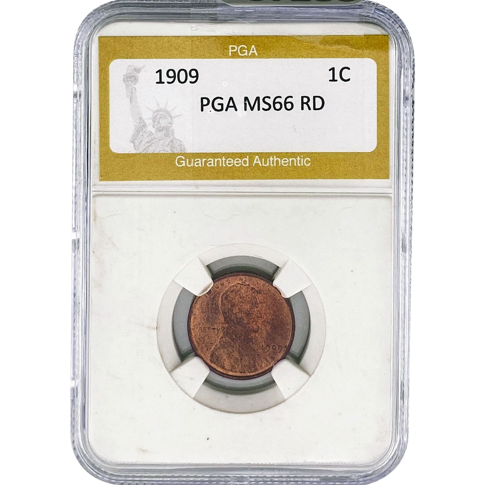 1909 Wheat Cent PGA MS66 RD (1 of 2)