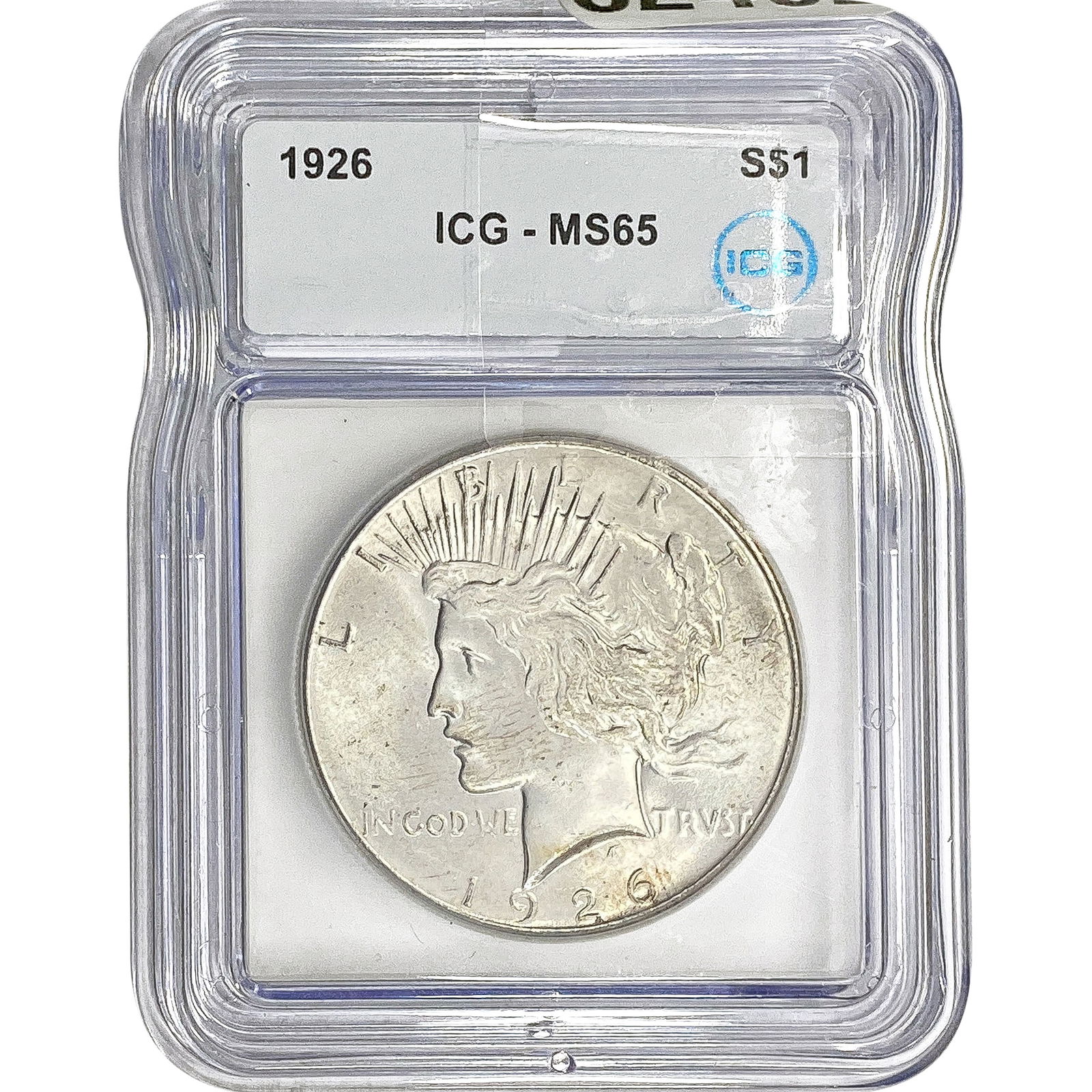 1926 Silver Peace Dollar ICG MS65 (1 of 2)
