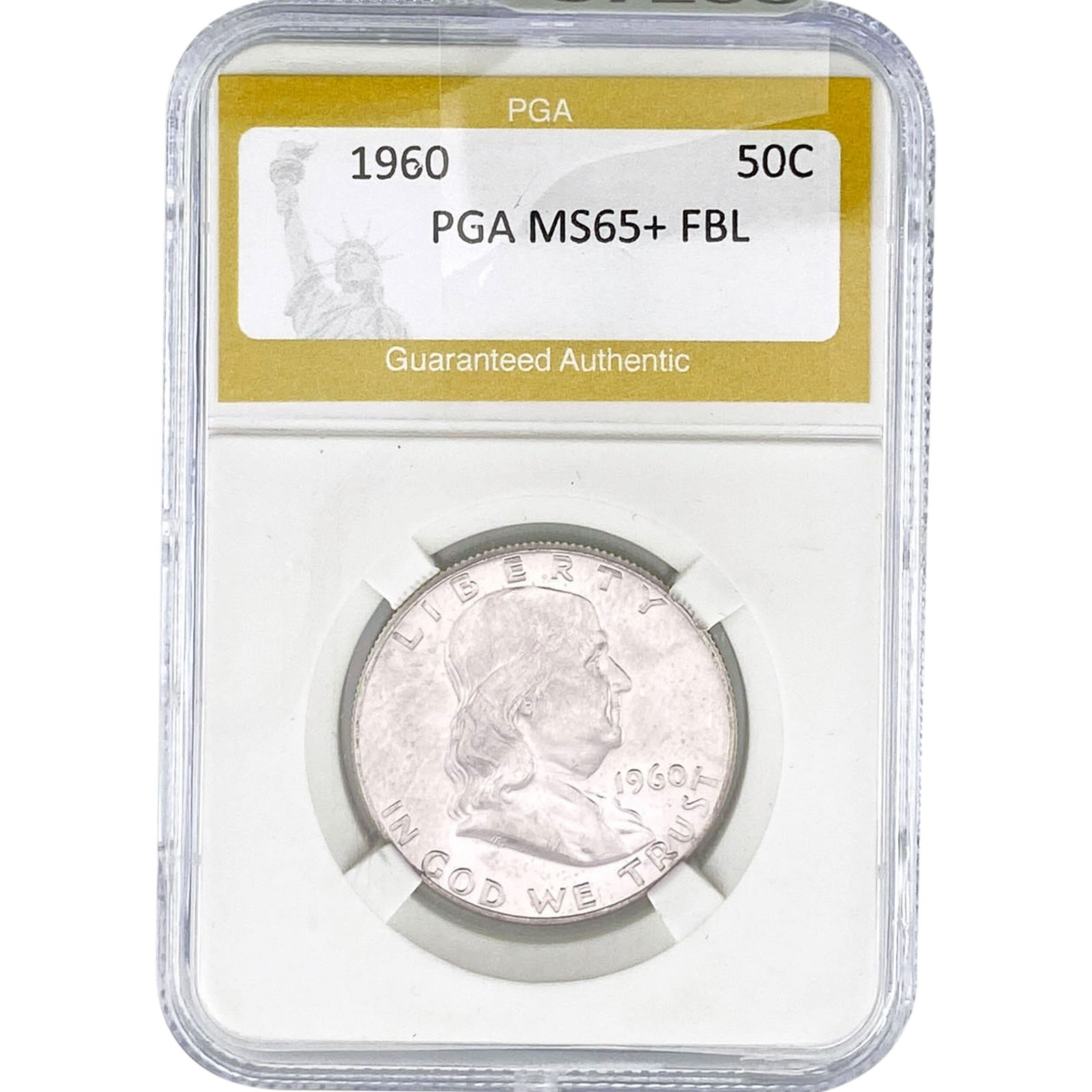 1960 Franklin Half Dollar PGA MS65+ FBL (1 of 2)