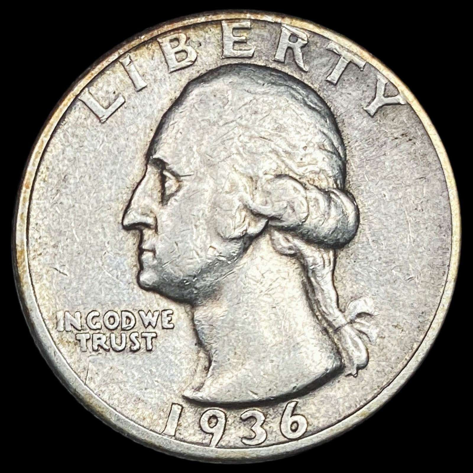 1936-D Silver Washington Quarter NEARLY UNCIRCULATED (1 of 2)