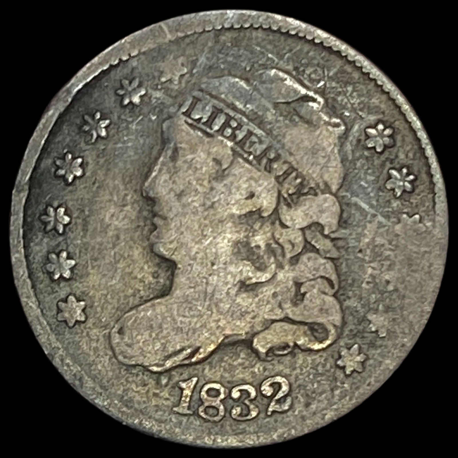 1832 Capped Bust Half Dime NICELY CIRCULATED (1 of 2)