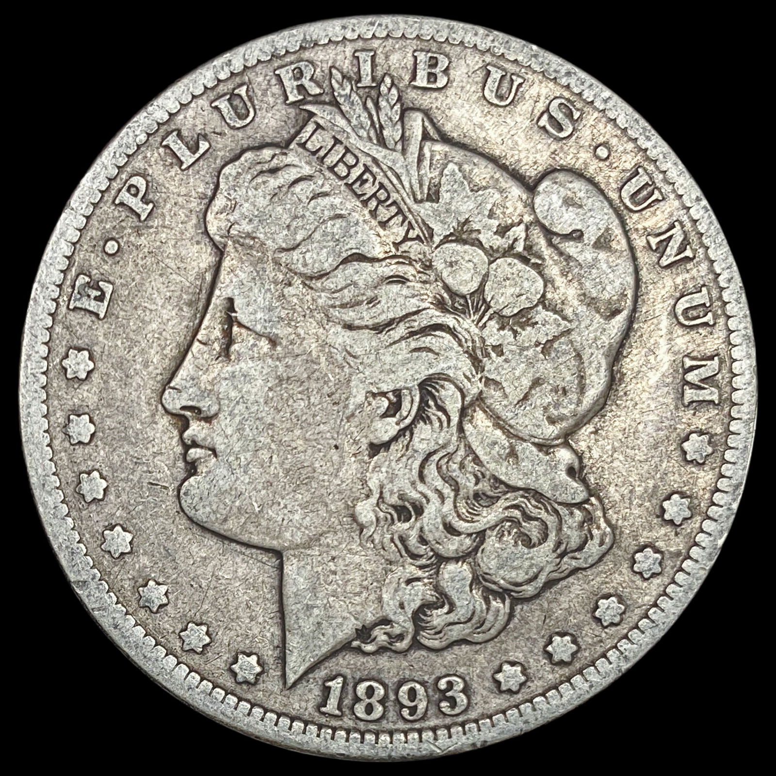 1893-CC Silver Morgan Dollar LIGHTLY CIRCULATED (1 of 2)