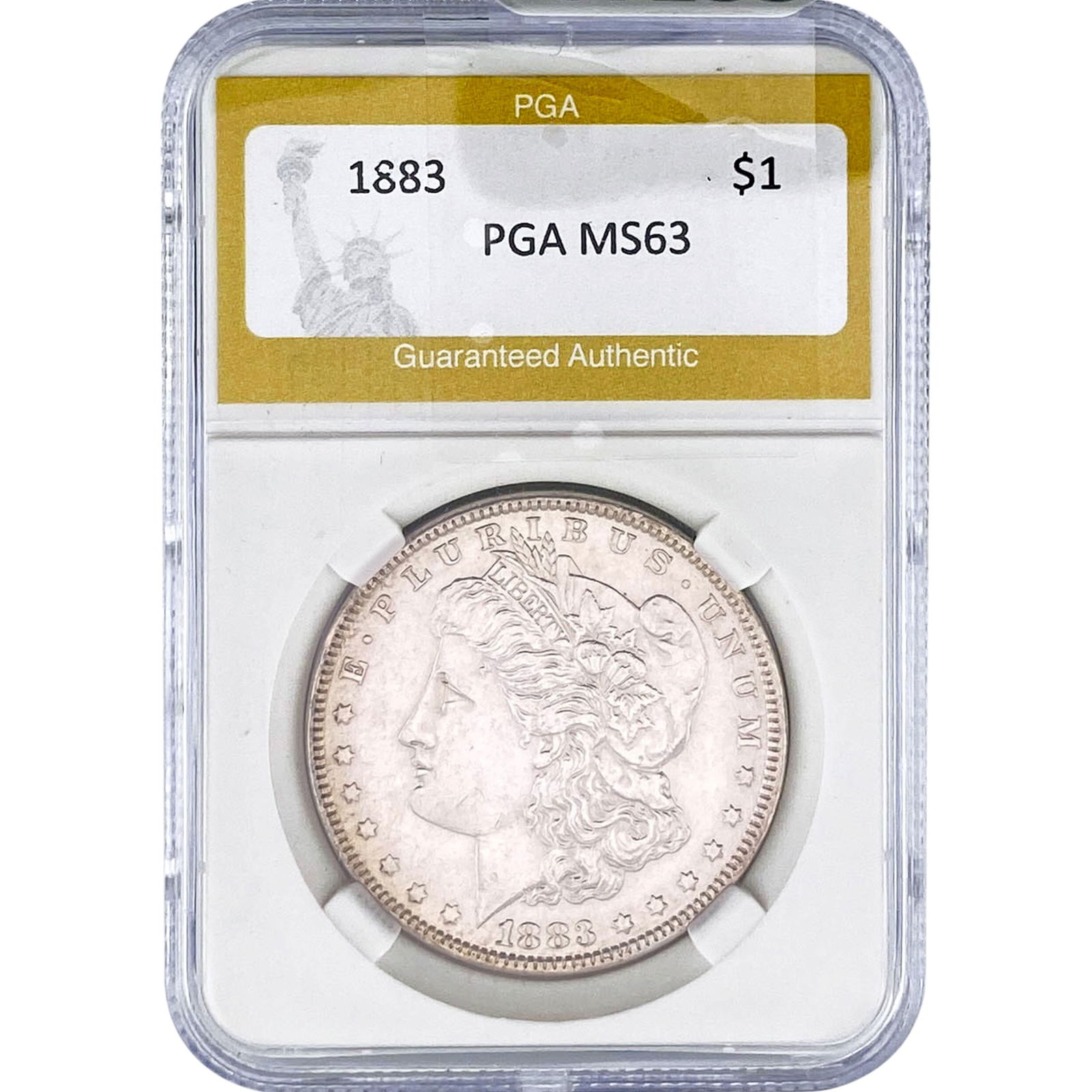 1883 Morgan Silver Dollar PGA MS63 (1 of 2)