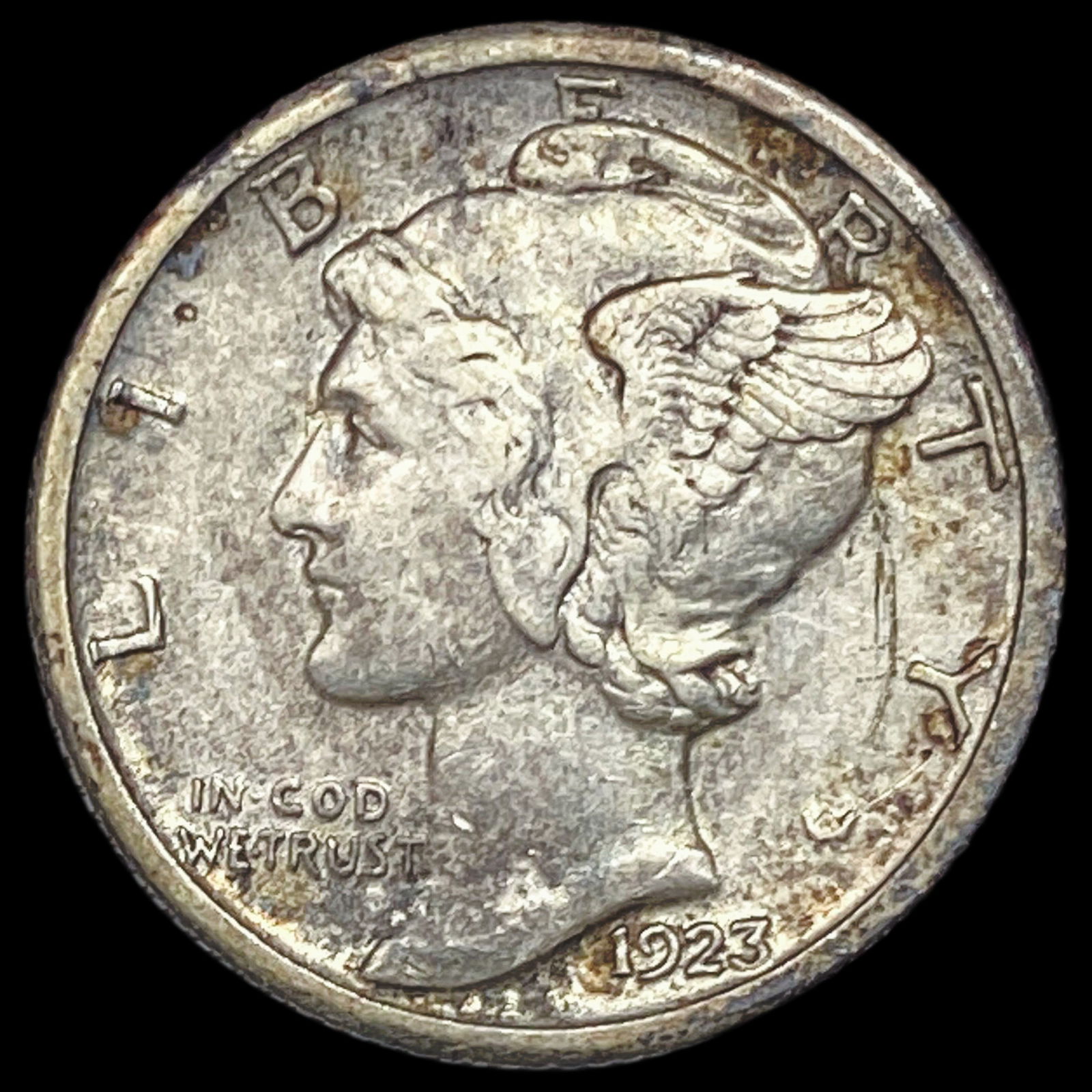 1923-S Mercury Dime CLOSELY UNCIRCULATED (1 of 2)