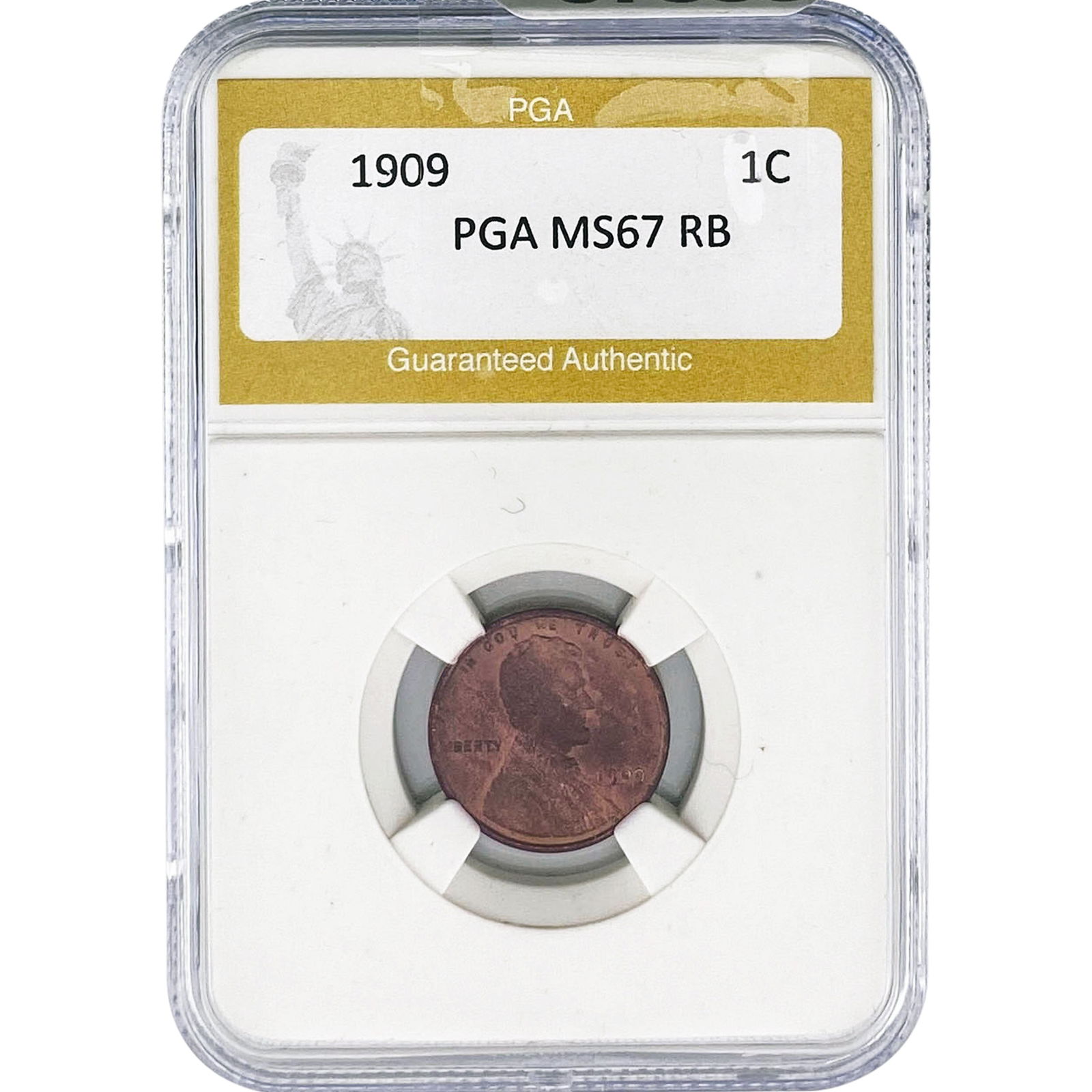1909 Wheat Cent PGA MS67 RB (1 of 2)