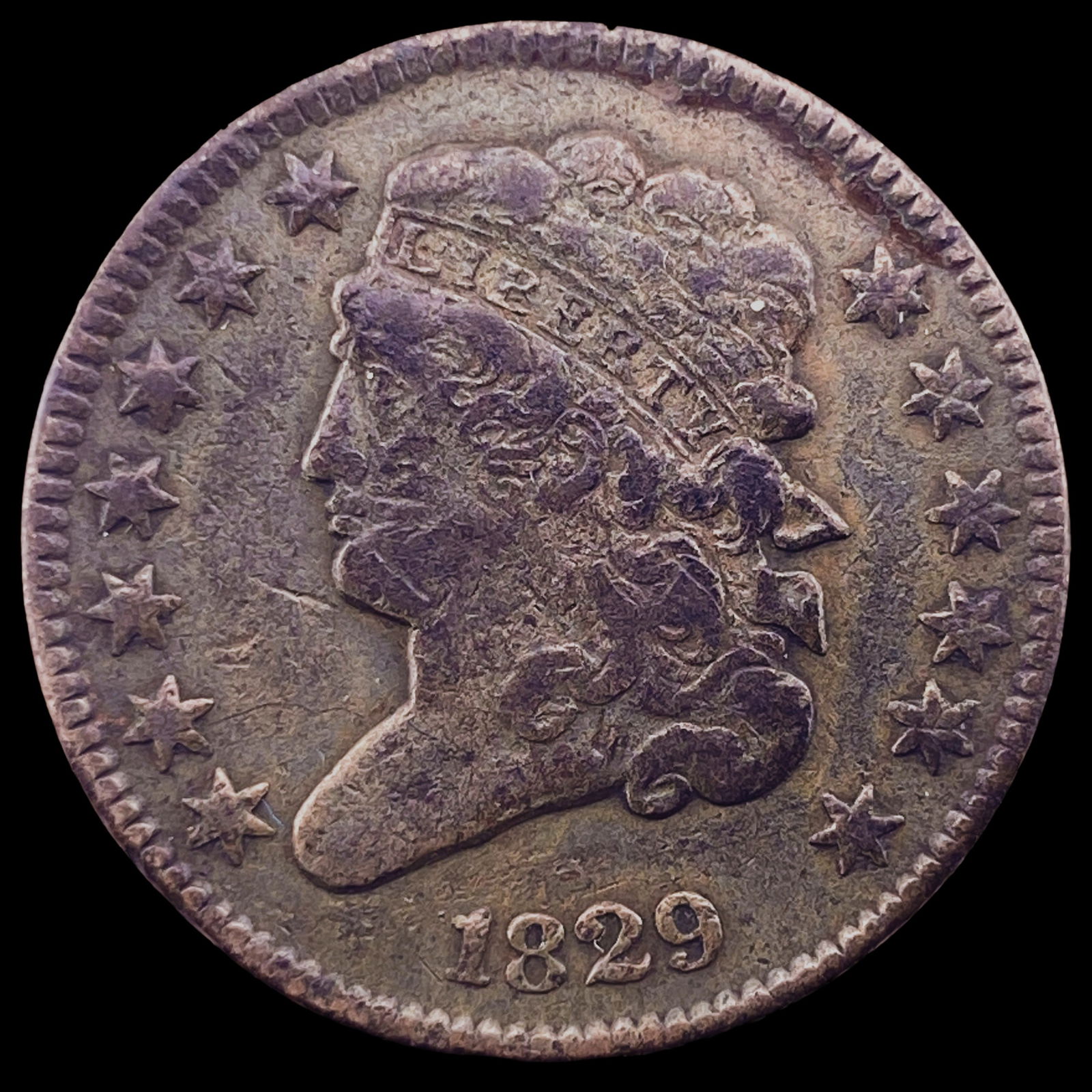 1829 Classic Head Half Cent NEARLY UNCIRCULATED (1 of 2)