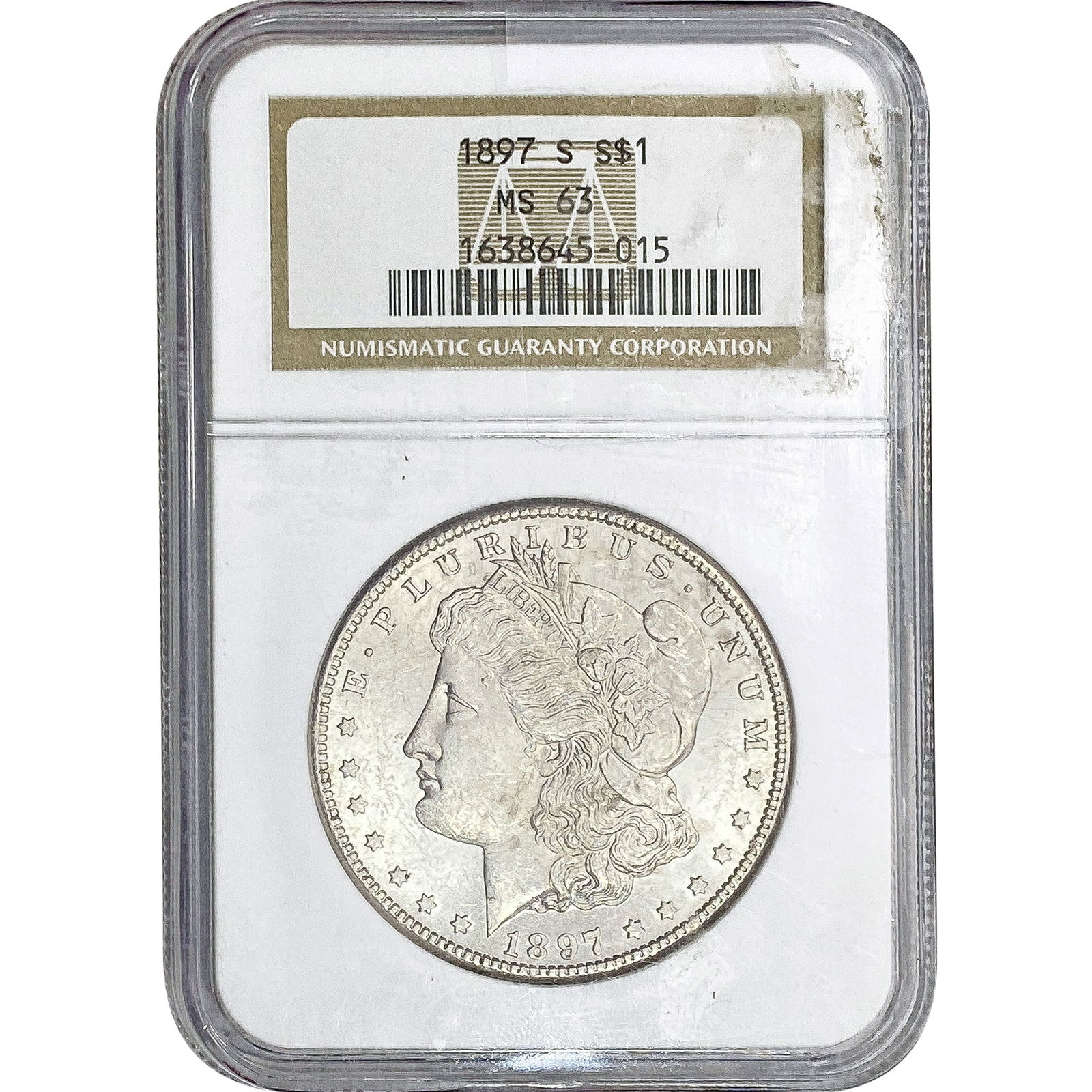 1897-S Morgan Silver Dollar NGC MS63 (1 of 2)