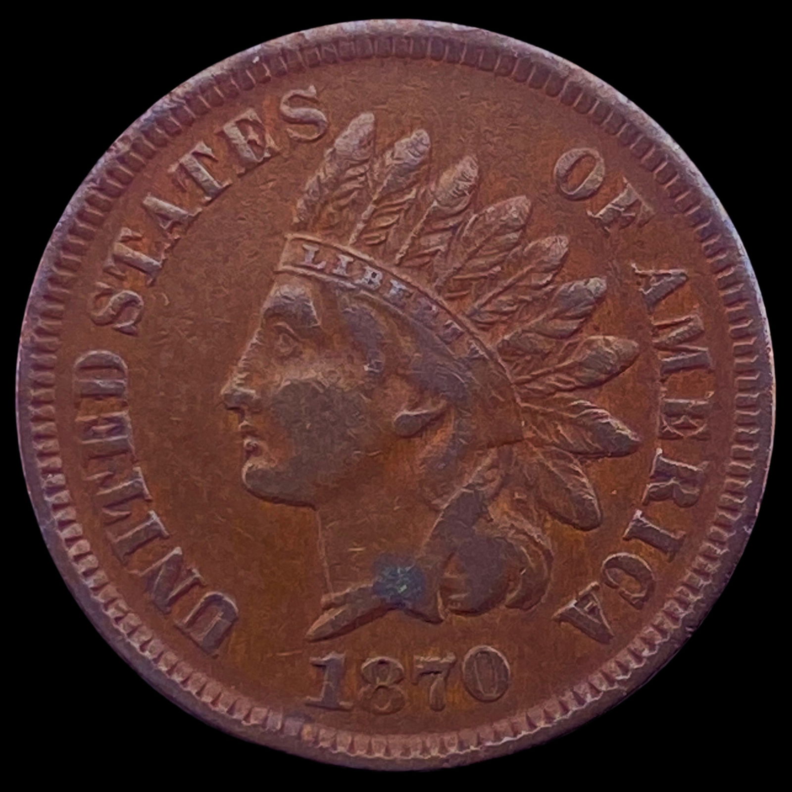1870 Indian Head Cent CHOICE AU (1 of 2)