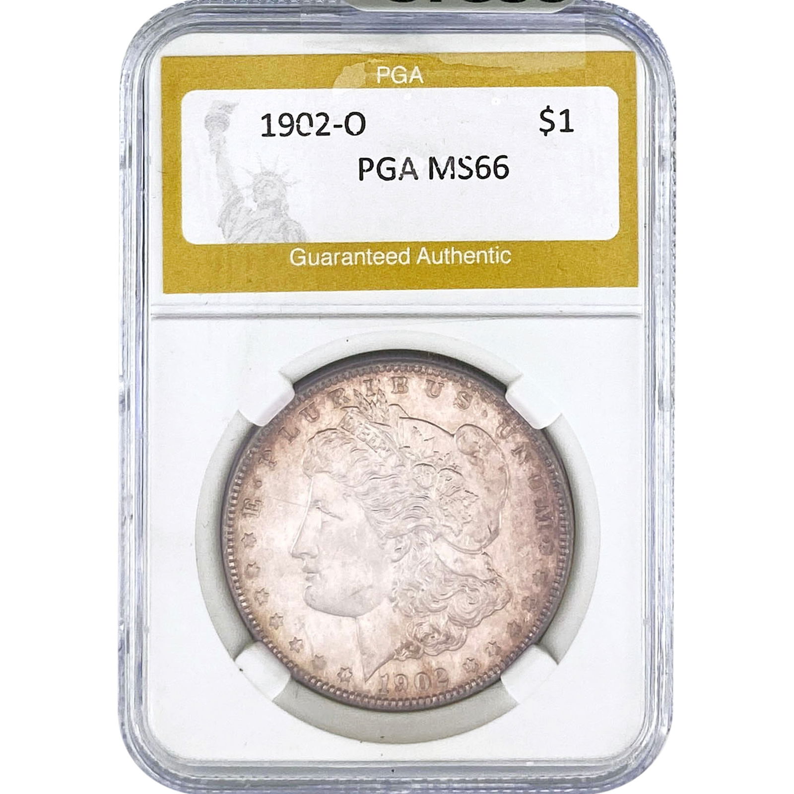 1902-O Morgan Silver Dollar PGA MS66: 1902-O Morgan Silver Dollar PGA MS66