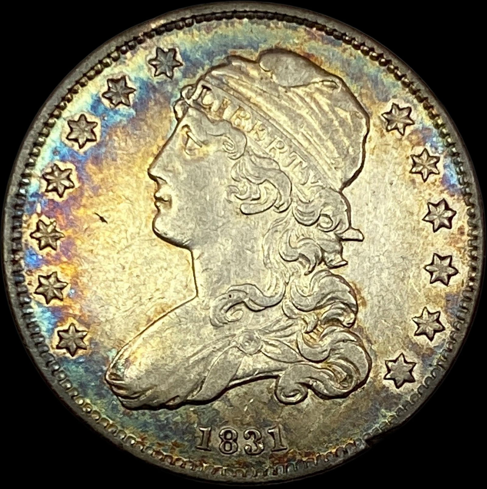 1831 Capped Bust Silver Quarter CLOSELY UNCIRCULATED (1 of 2)