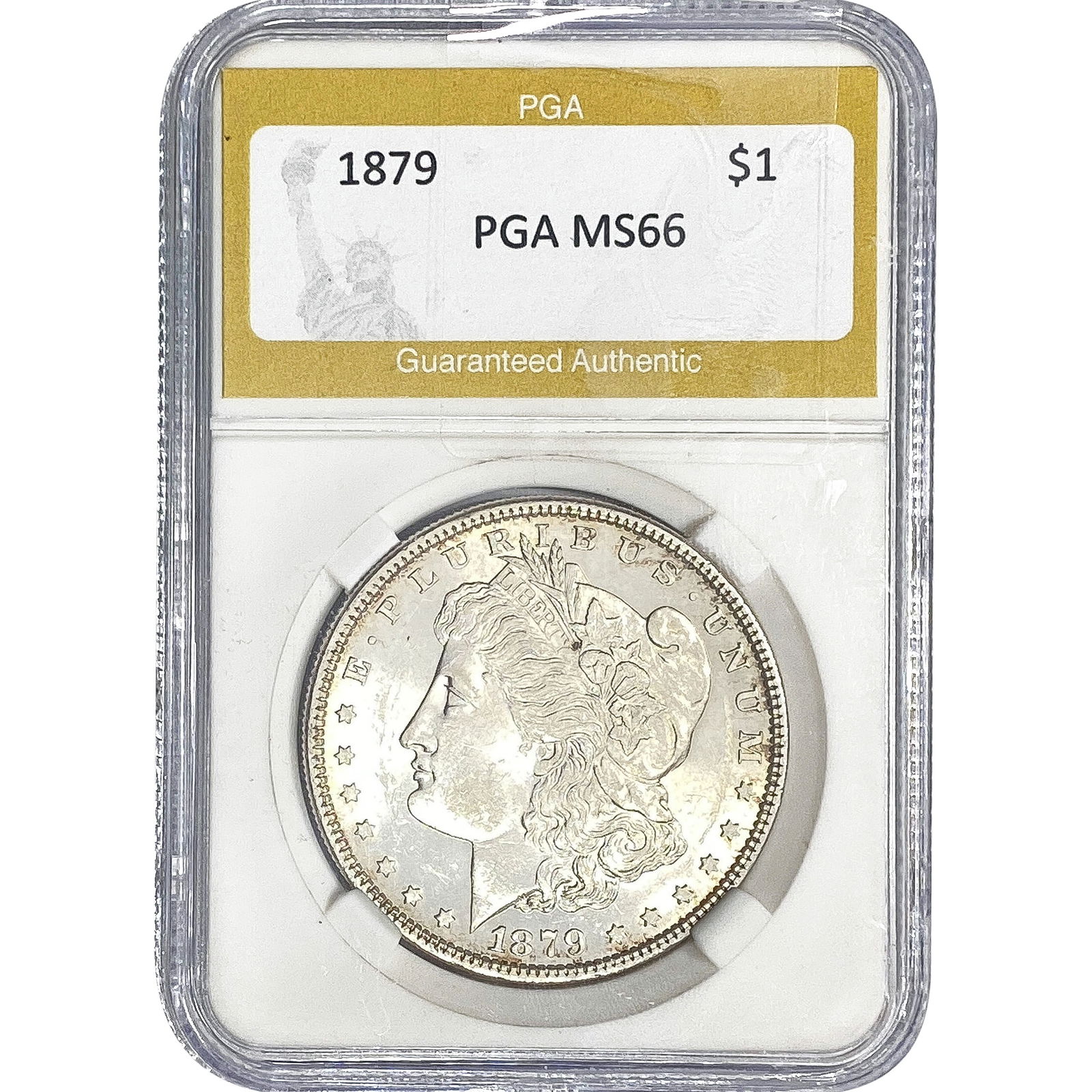 1879 Morgan Silver Dollar PGA MS66: 1879 Morgan Silver Dollar PGA MS66