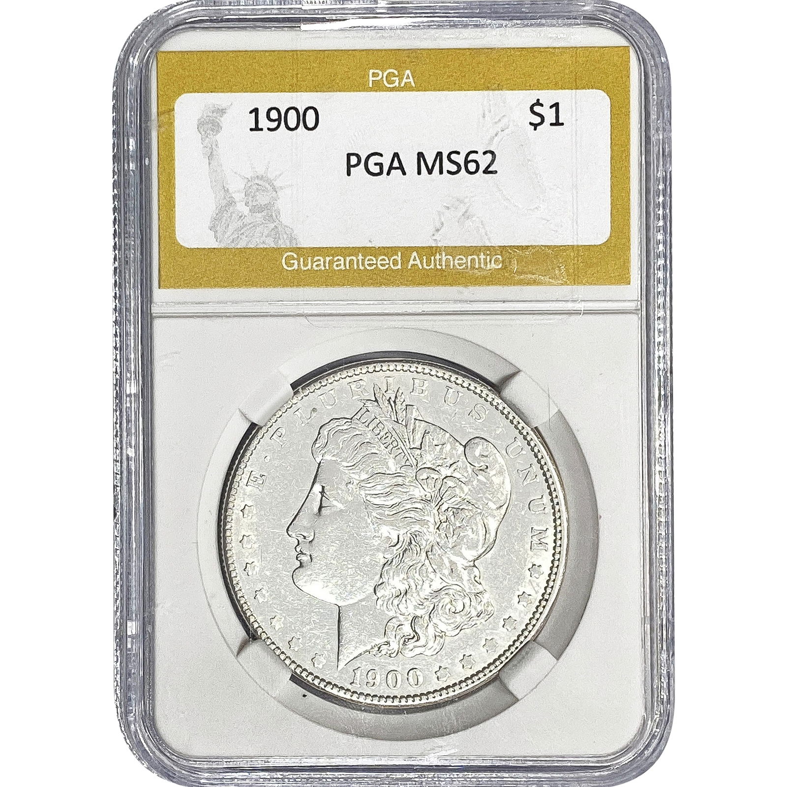 1900 Morgan Silver Dollar PGA MS62: 1900 Morgan Silver Dollar PGA MS62
